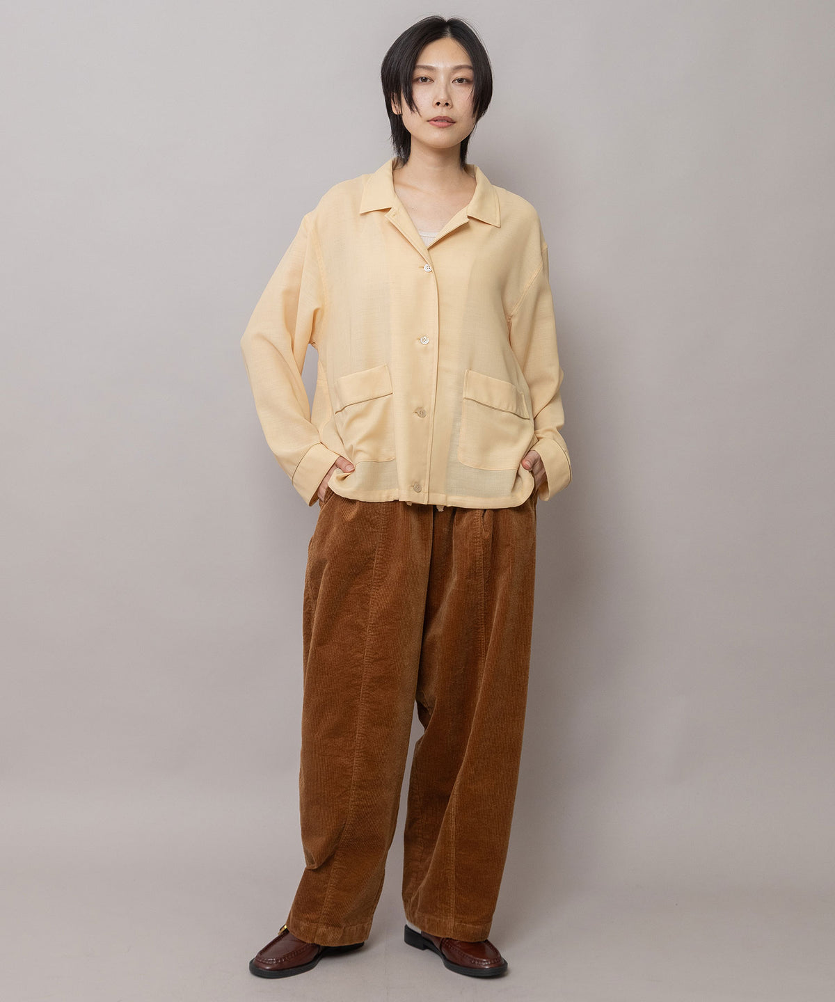 9ウェルソフトコーデュロイ バレルパンツ