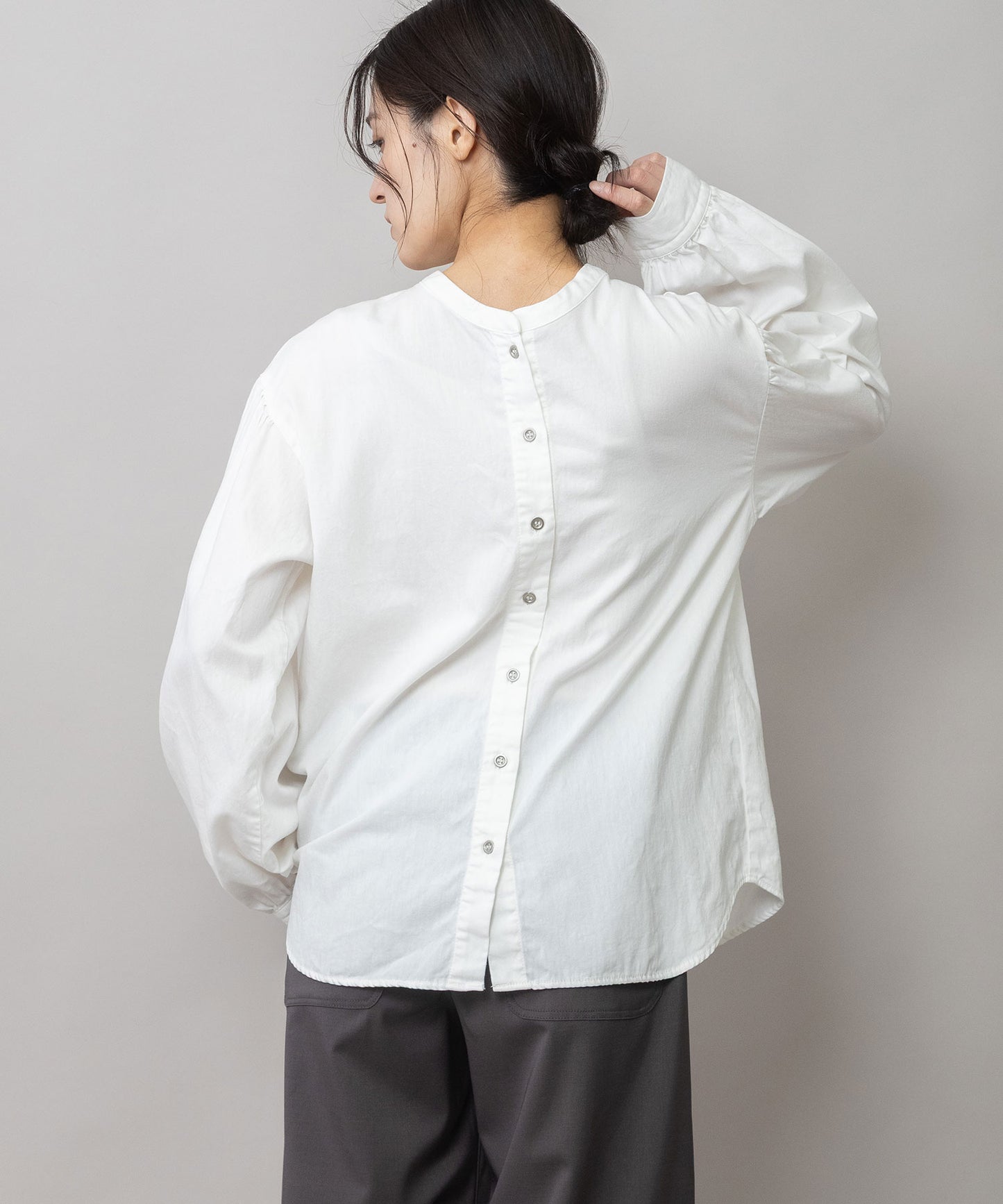 5.5ozデニム 2wayブラウス