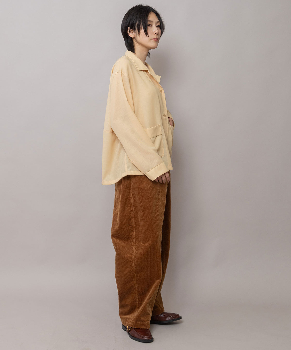 9ウェルソフトコーデュロイ バレルパンツ