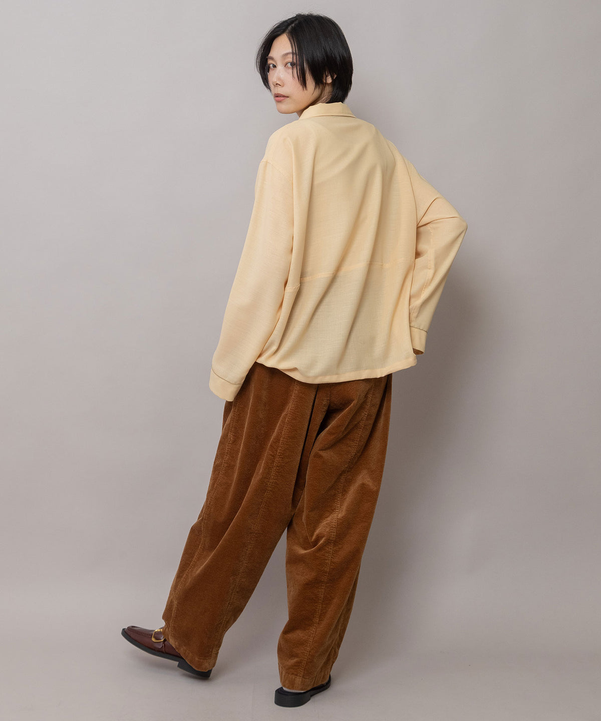 9ウェルソフトコーデュロイ バレルパンツ