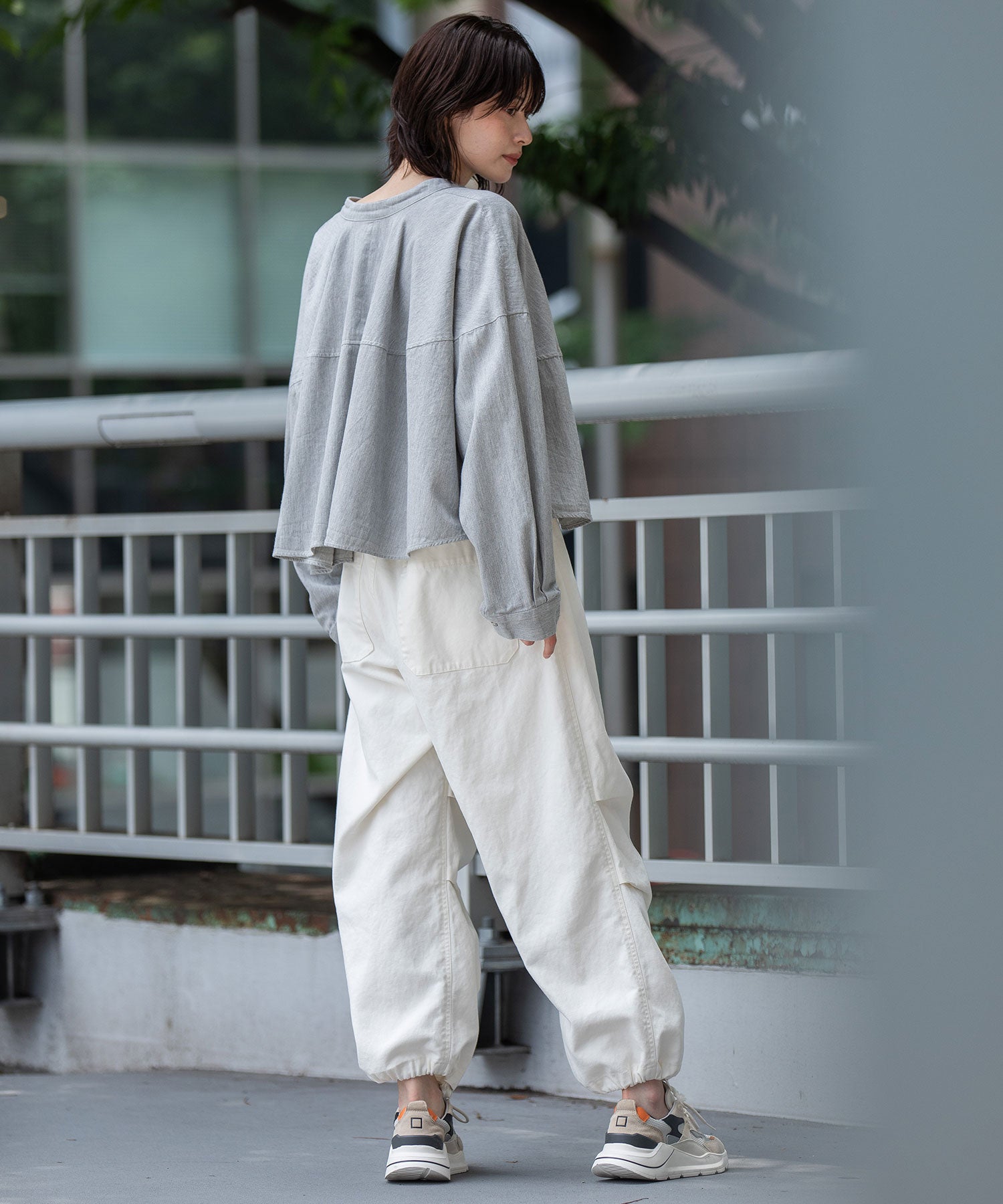 OVERSIZEDCHINOパンツ ソフトコットンダックワークパンツ – Munich web shop