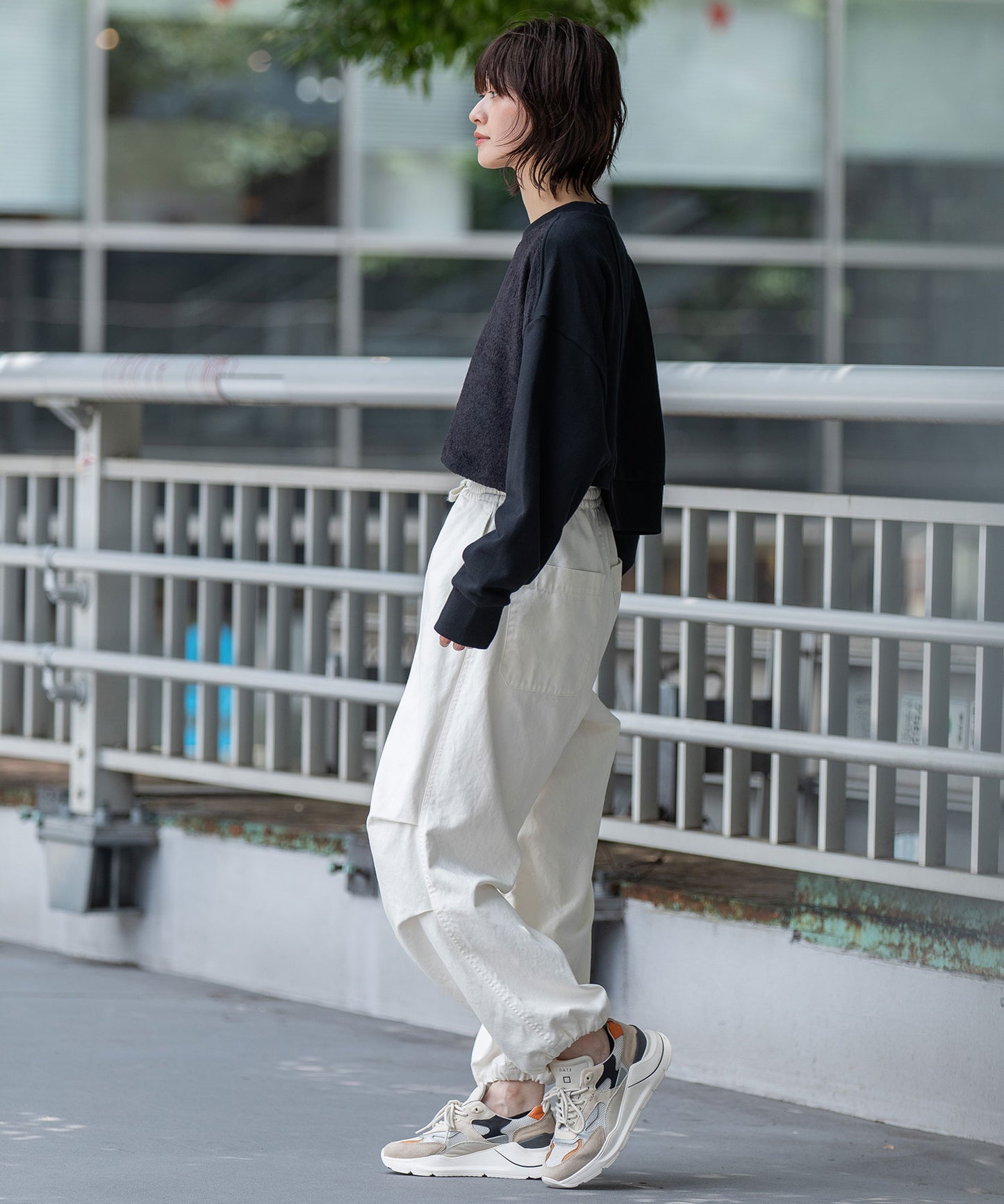 裏毛×チンチラアシンメトリースウェット