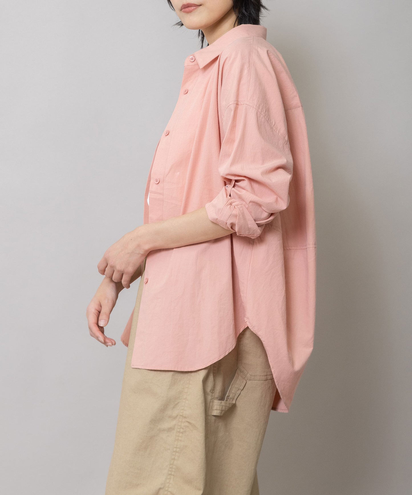 【定番】コットンブロードバックコクーンシャツ