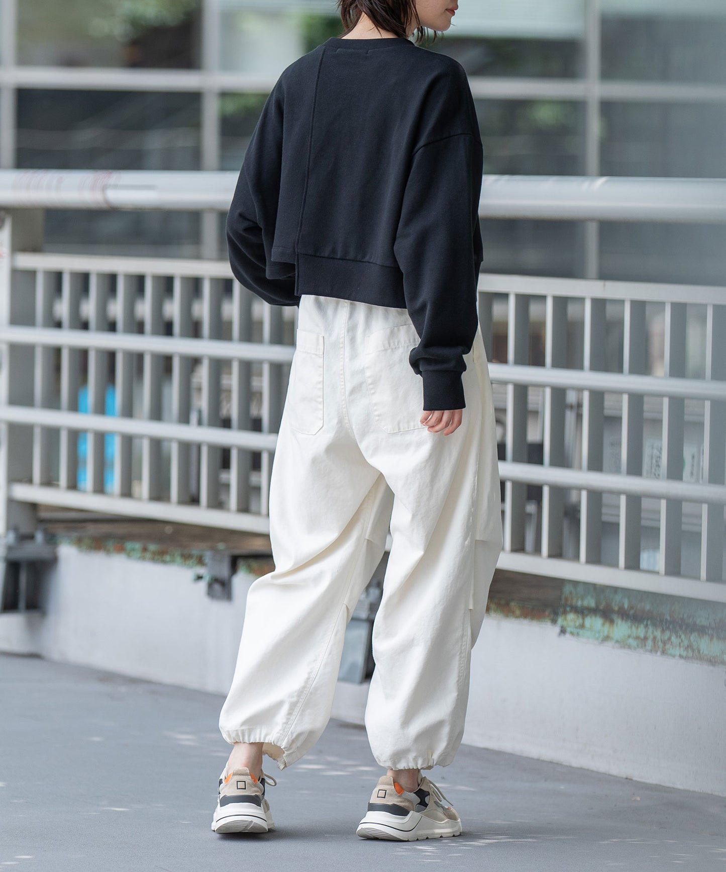 裏毛×チンチラアシンメトリースウェット