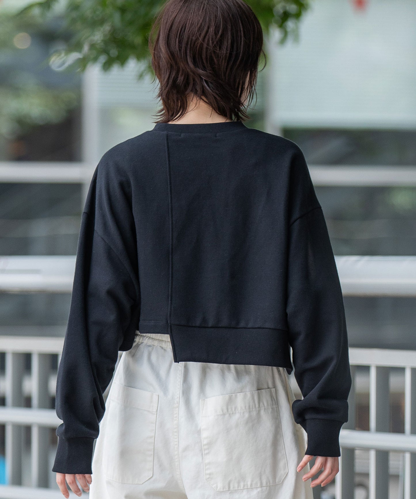 裏毛×チンチラアシンメトリースウェット