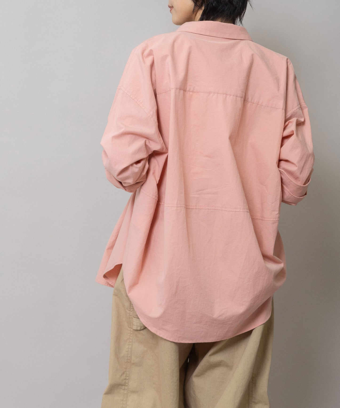 【定番】コットンブロードバックコクーンシャツ