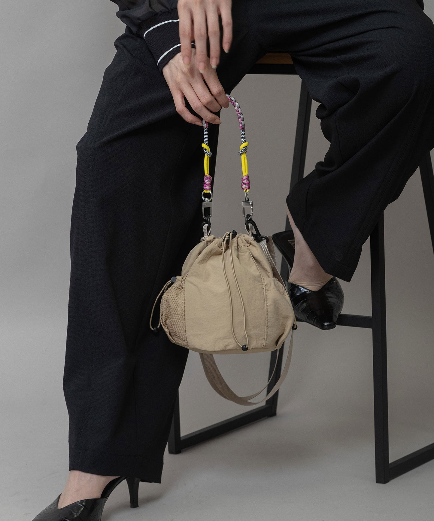 カラフルロープドローストリング2wayバッグ