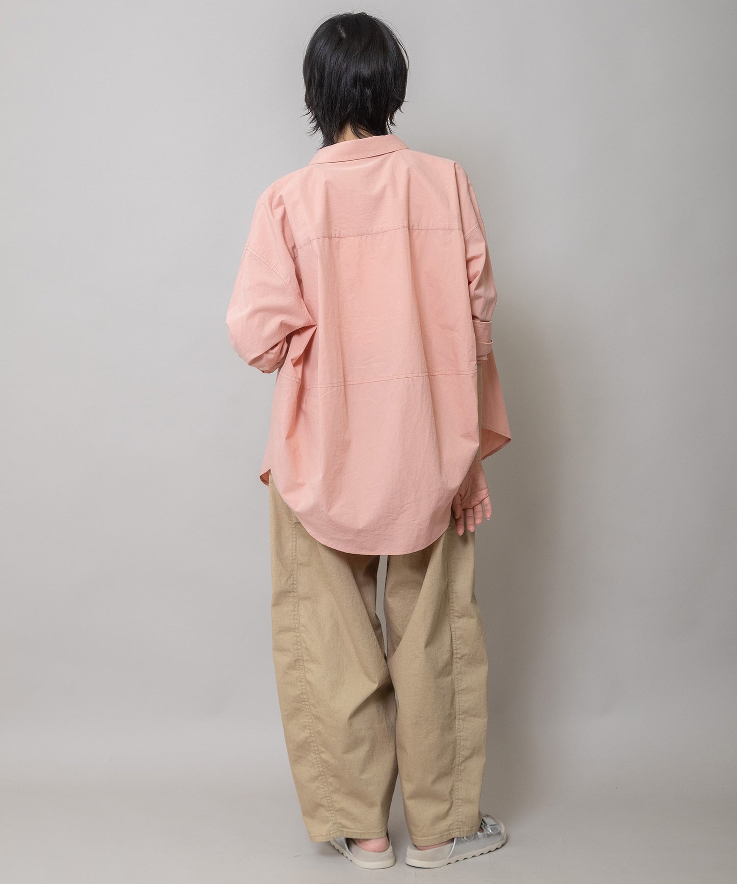 【定番】コットンブロードバックコクーンシャツ