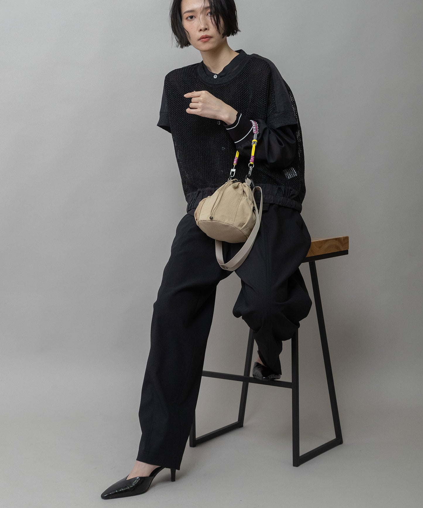 カラフルロープドローストリング2wayバッグ