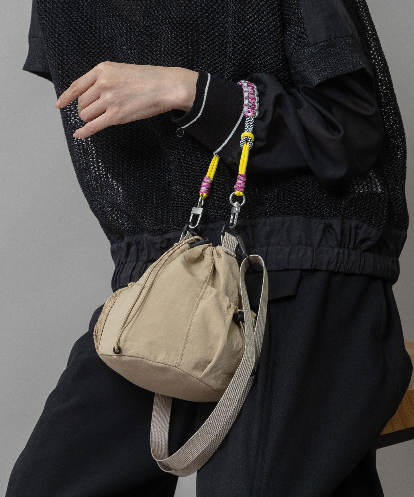 カラフルロープドローストリング2wayバッグ