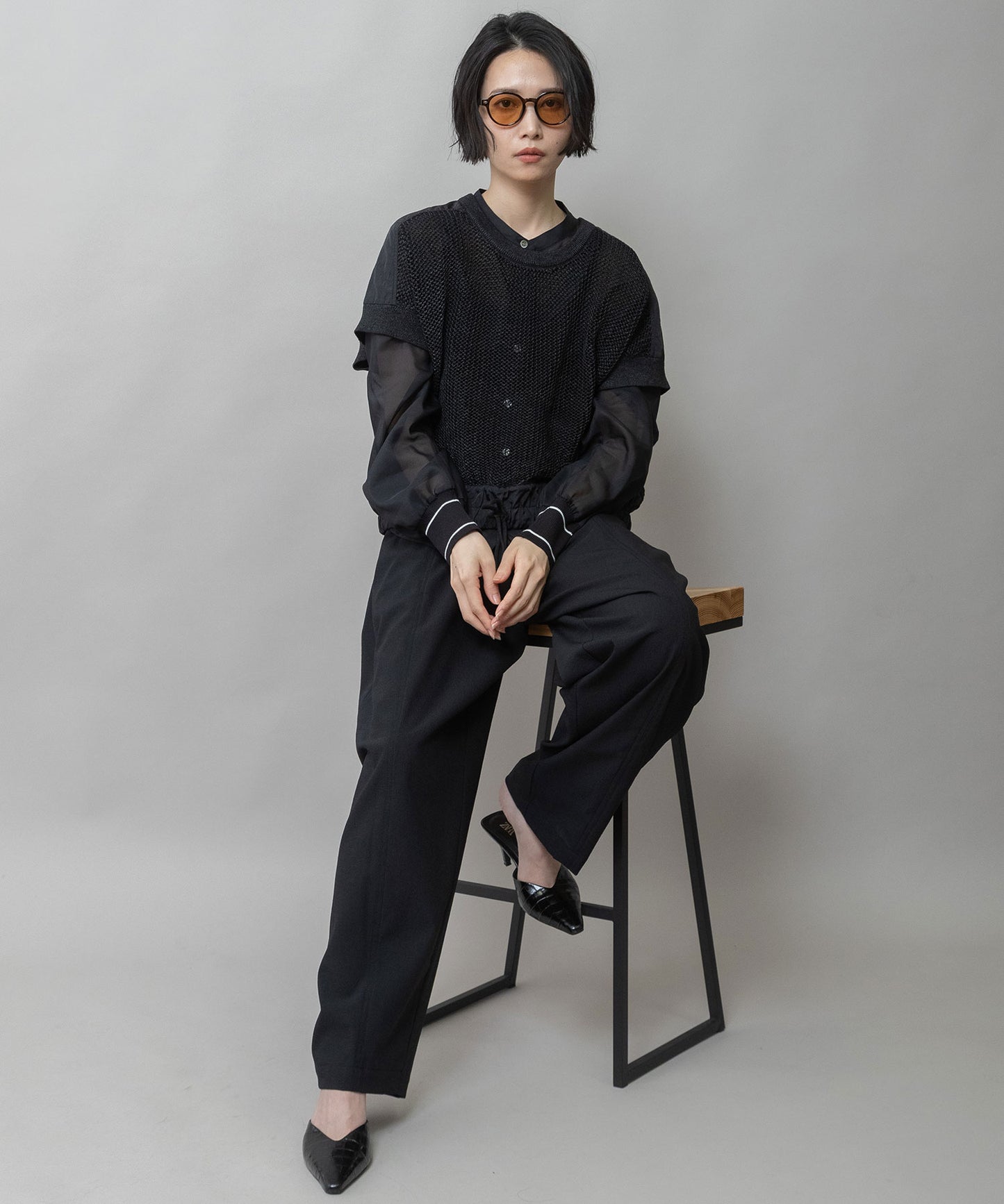 ボストンフレームサングラス