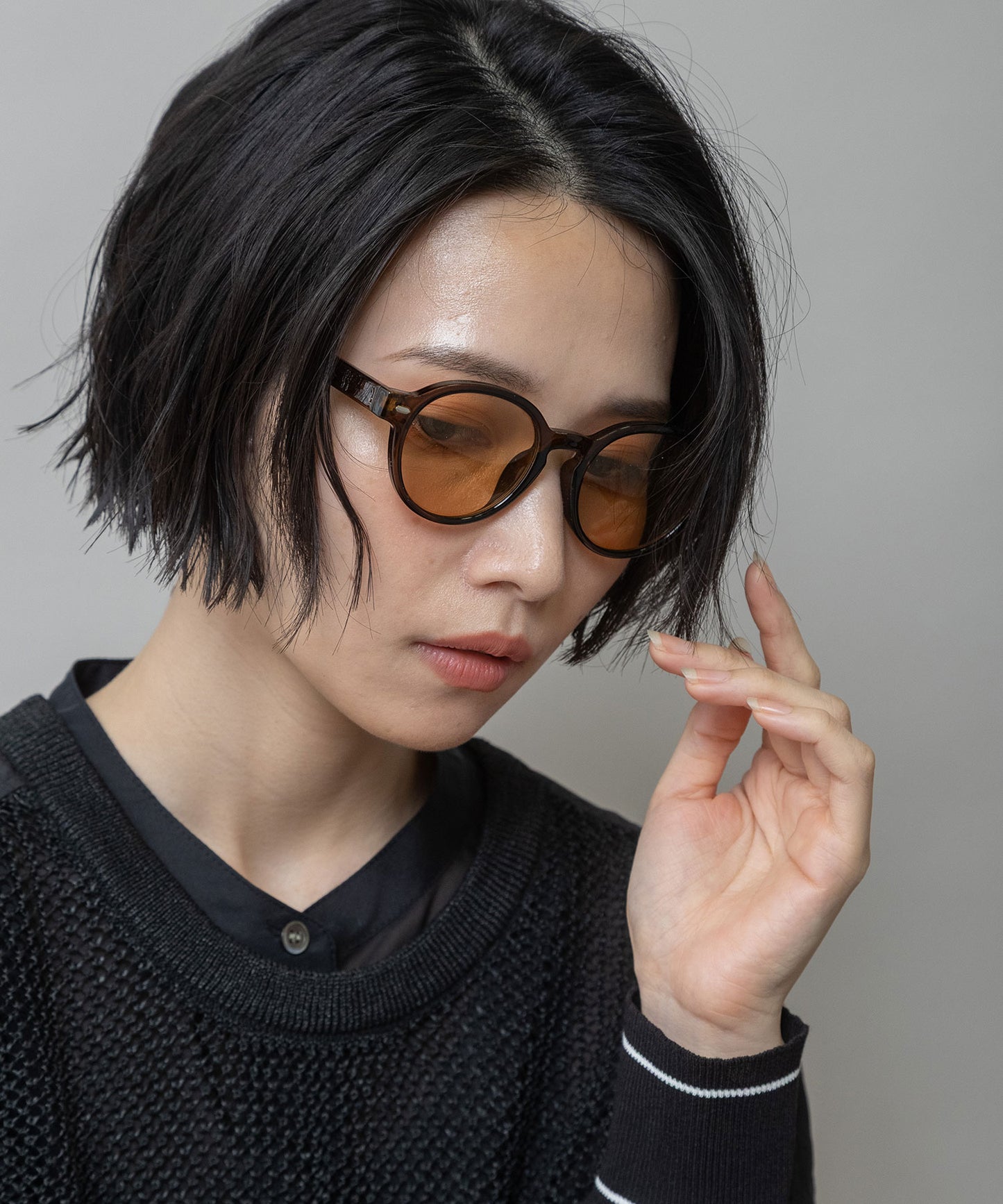 ボストンフレームサングラス