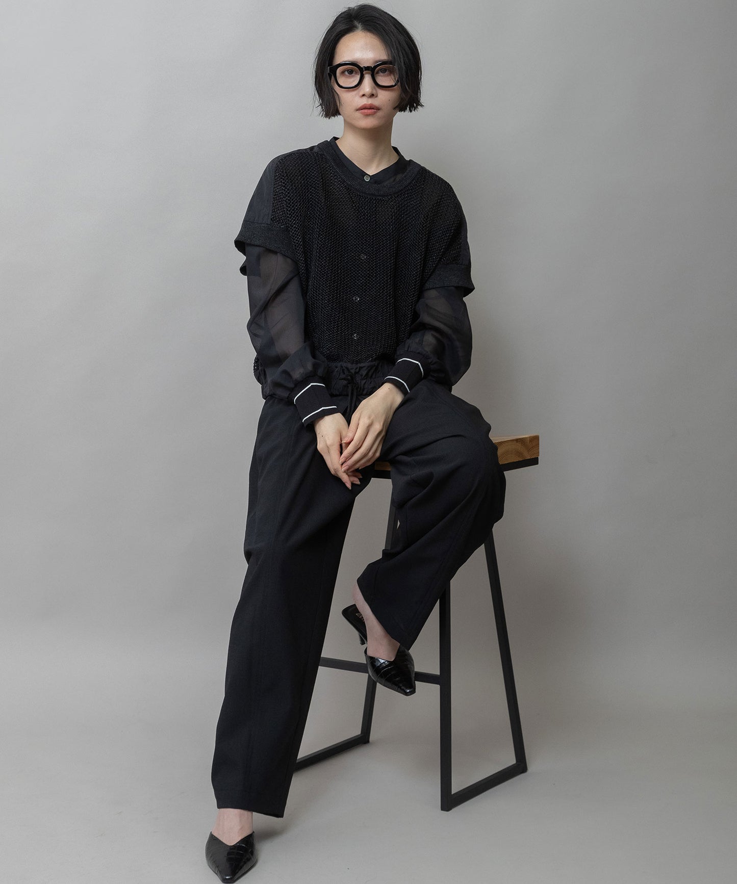 シックボストンフレームサングラス