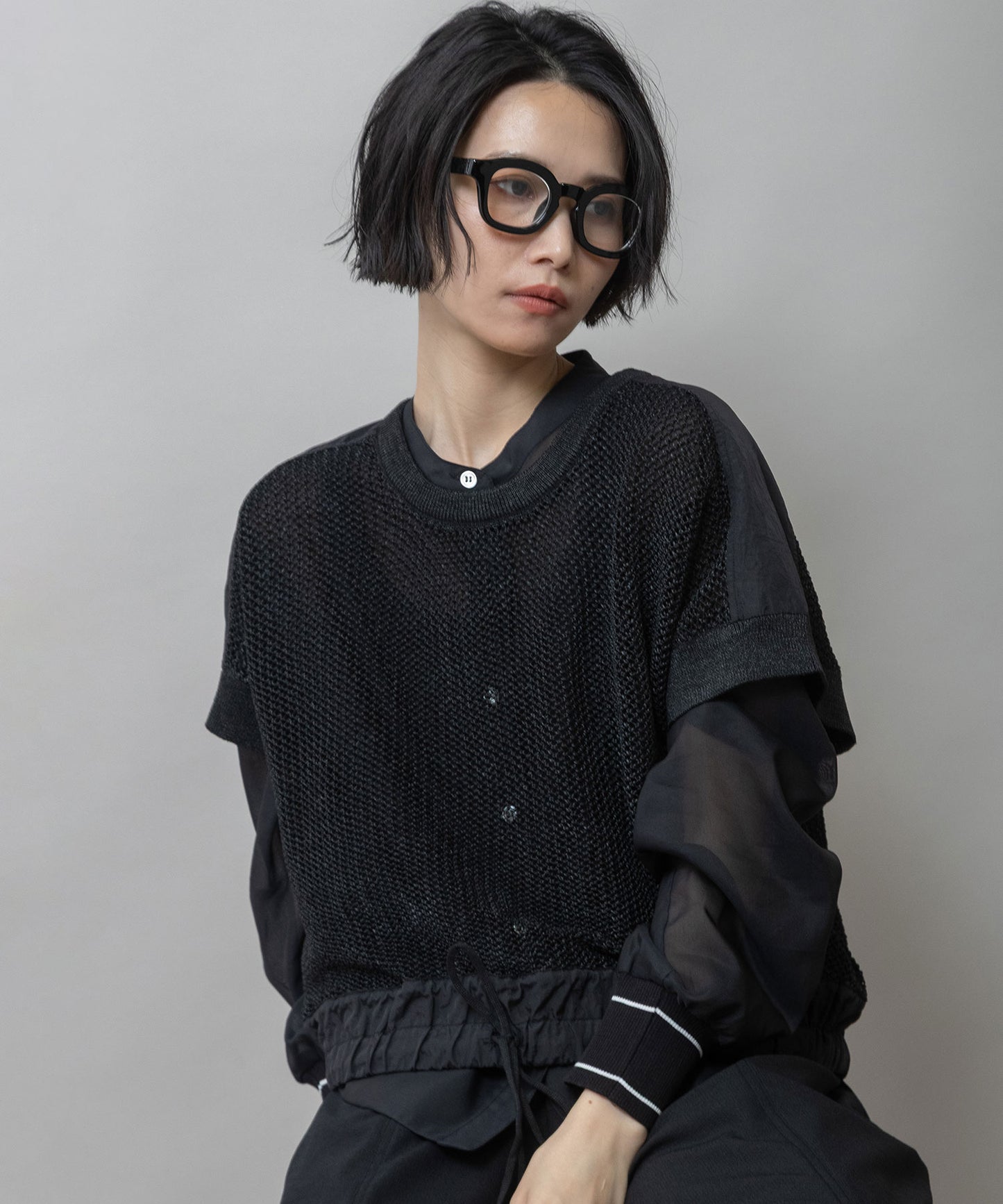 シックボストンフレームサングラス