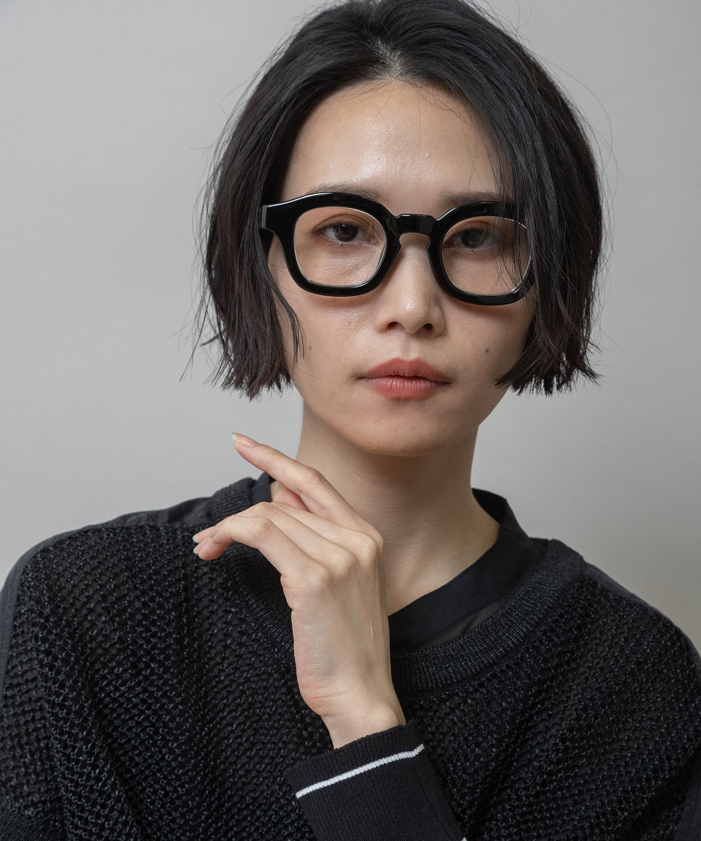 シックボストンフレームサングラス