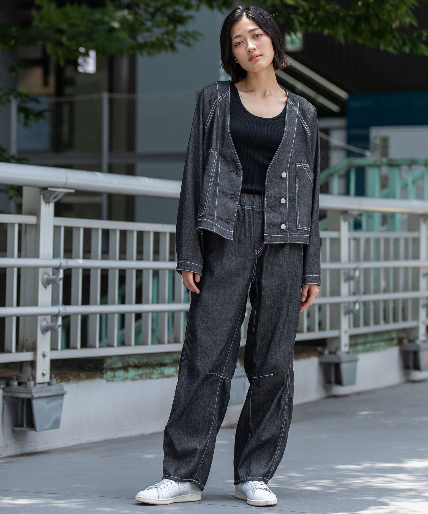 コットンリヨセルデニムコンパクトジャケット – Munich web shop