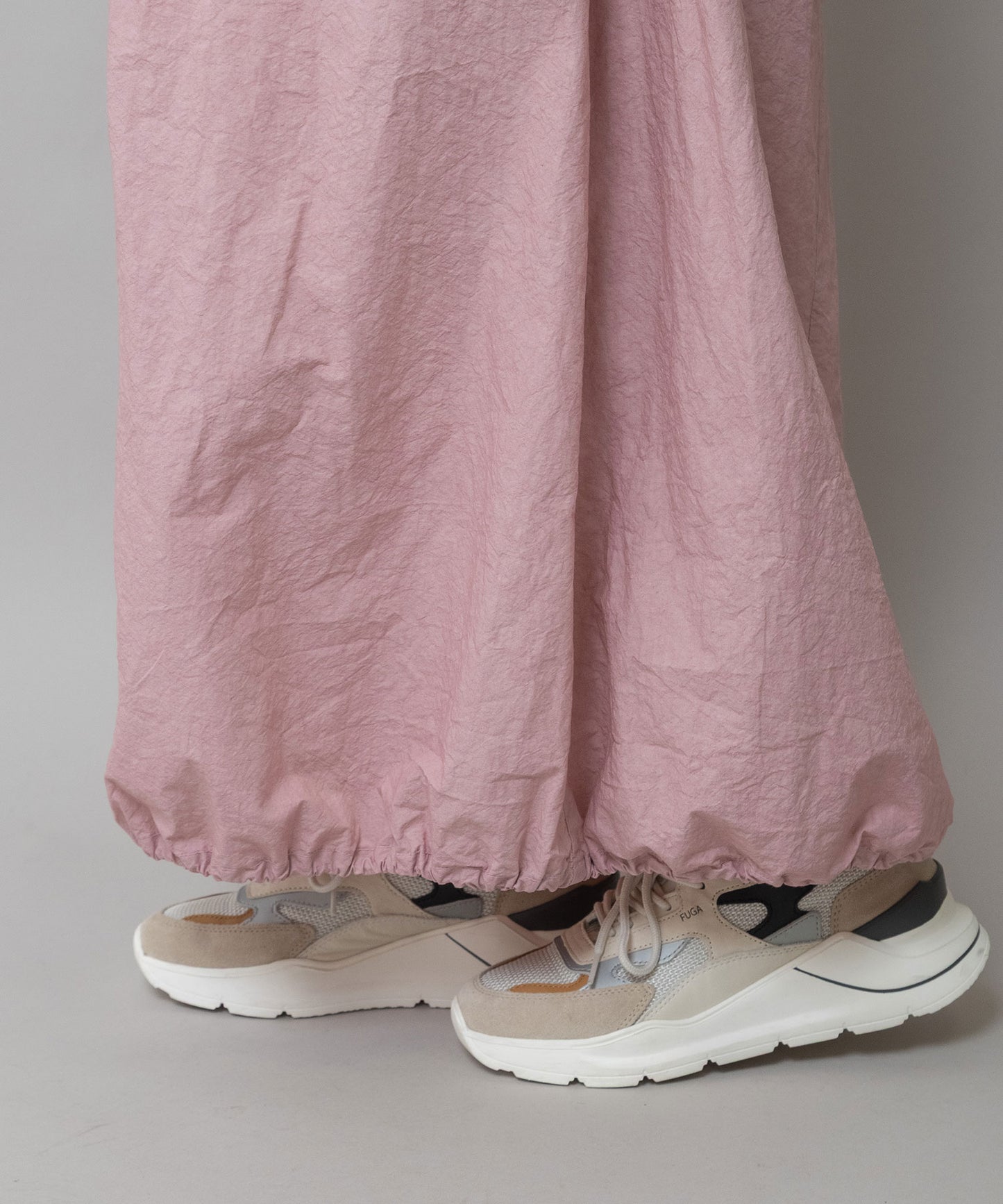 コットンリネンドローストリングワンピース