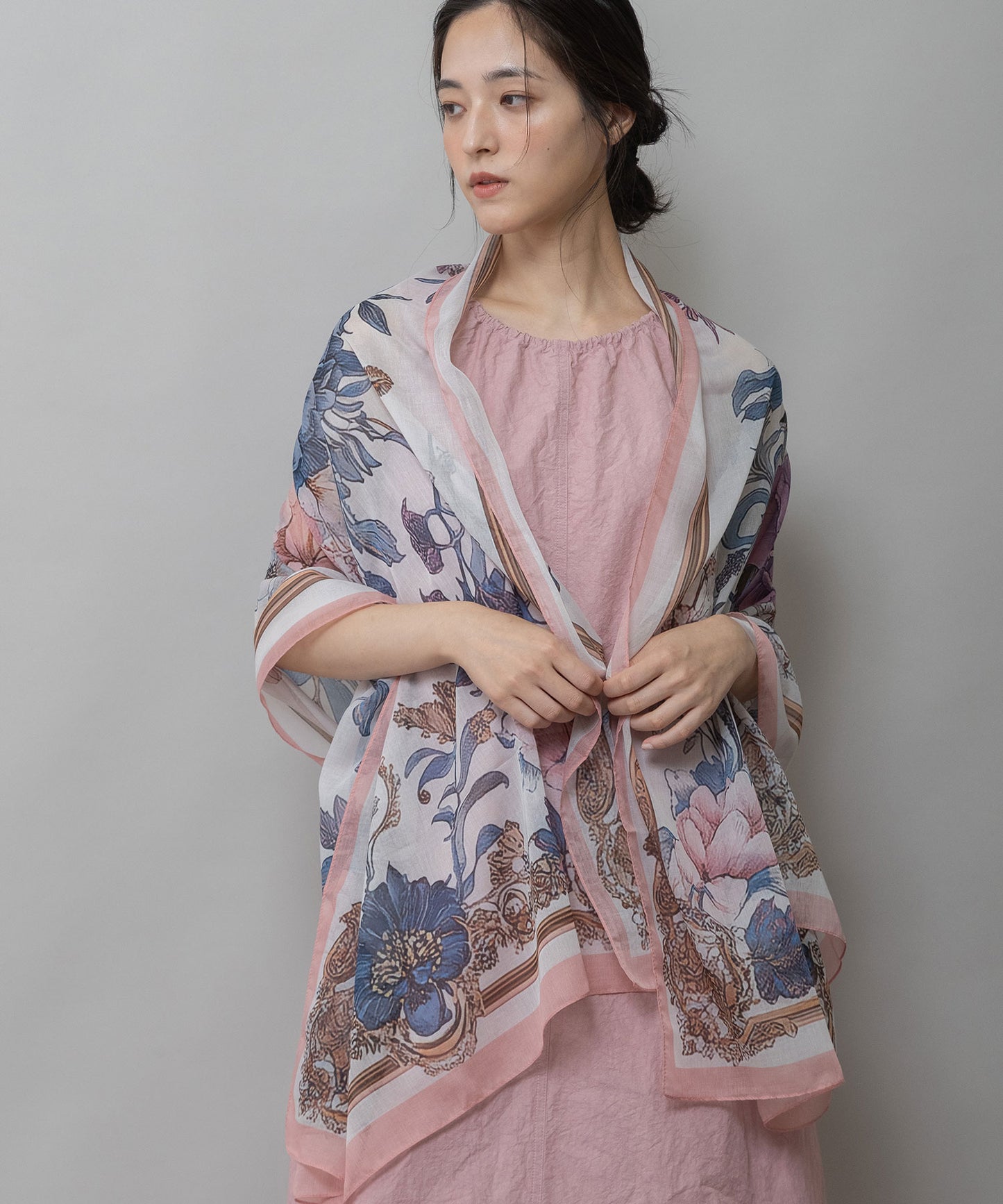 フラワープリントストール