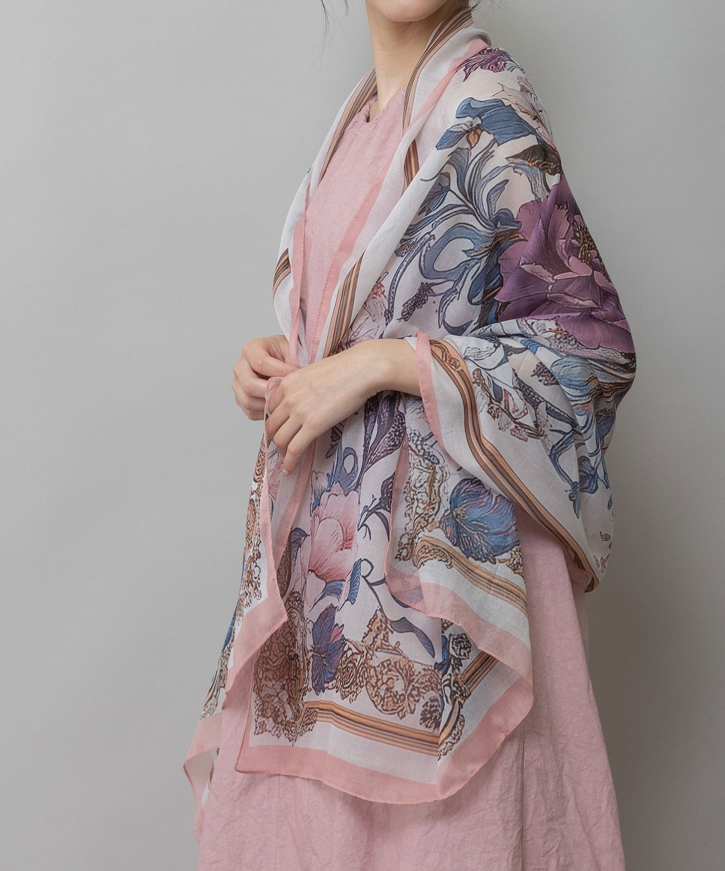 フラワープリントストール