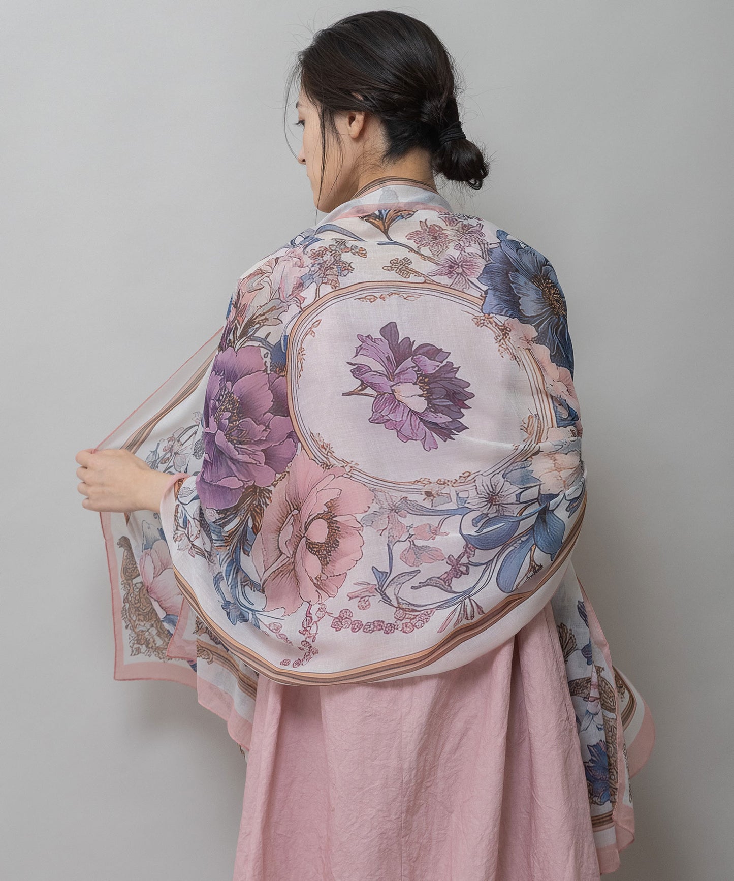 フラワープリントストール