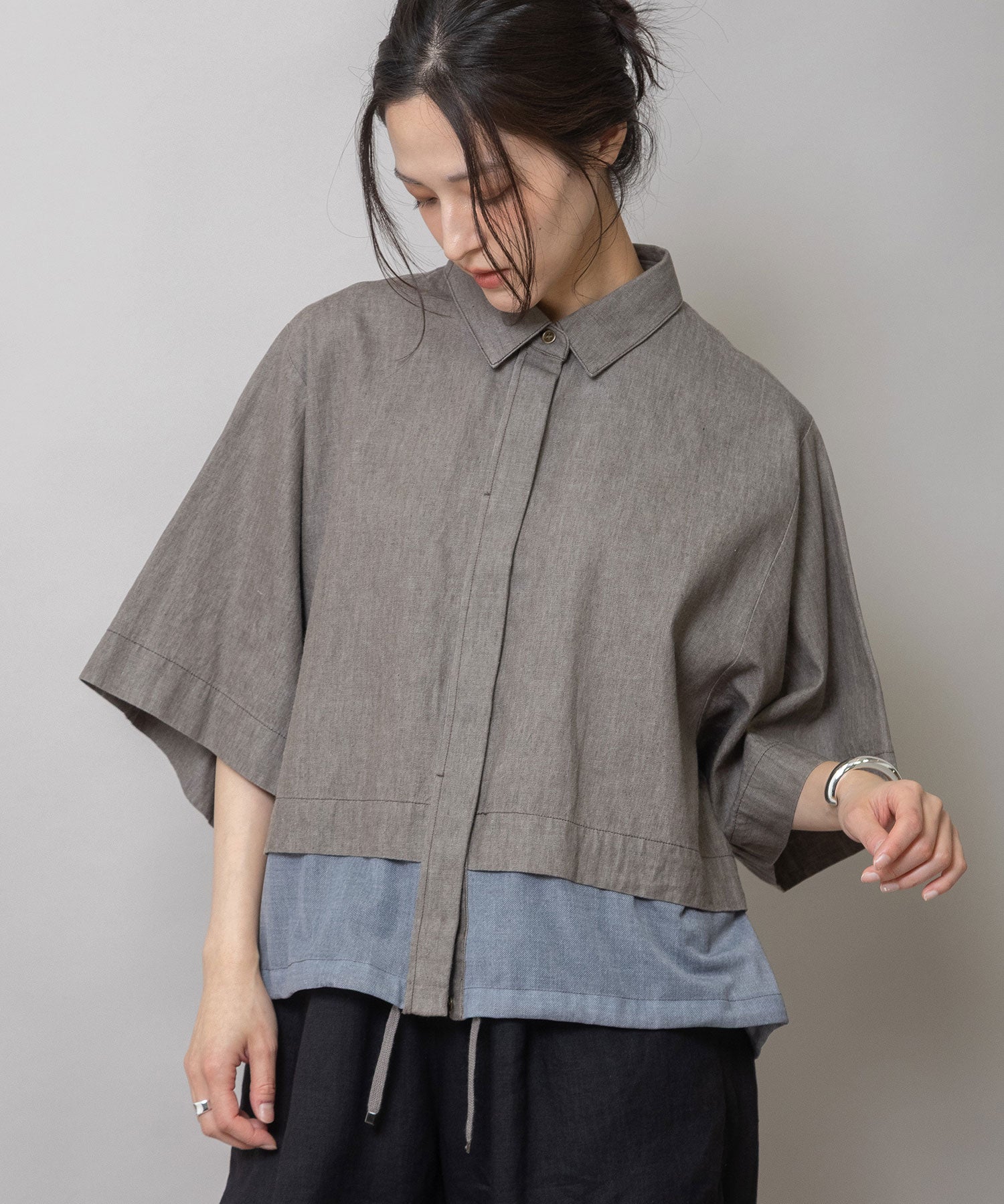 6ozスラブデニム×シアーデニムドッキングシャツ – Munich web shop