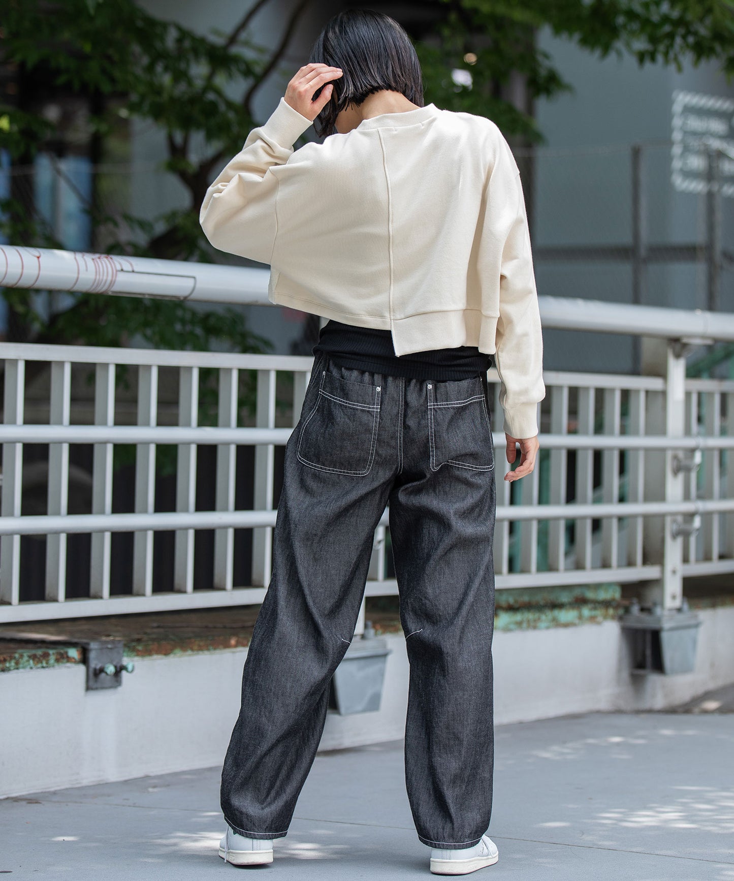 裏毛×チンチラアシンメトリースウェット
