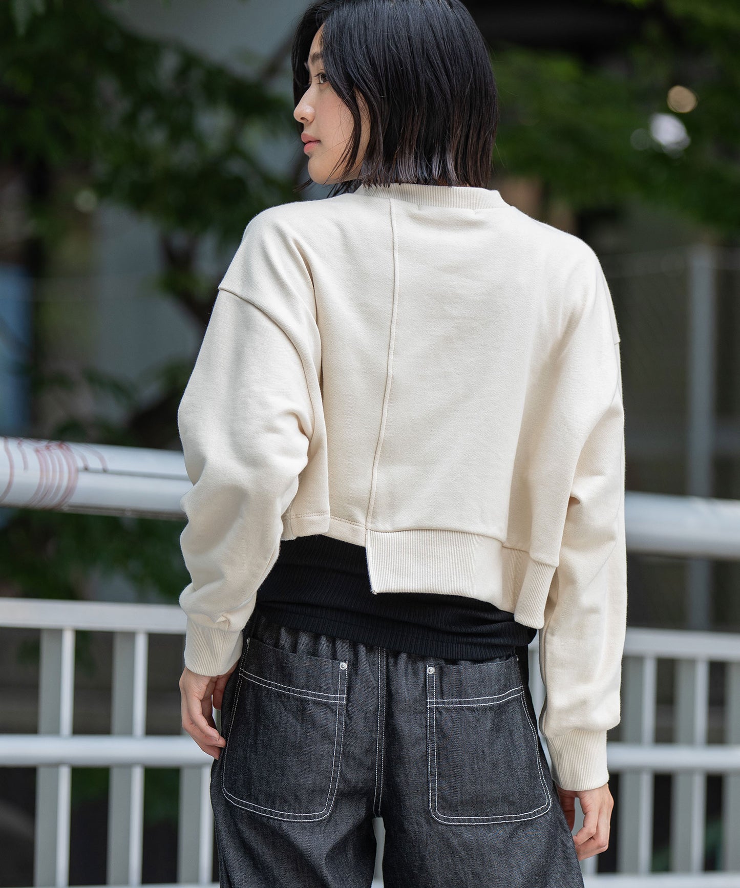 裏毛×チンチラアシンメトリースウェット
