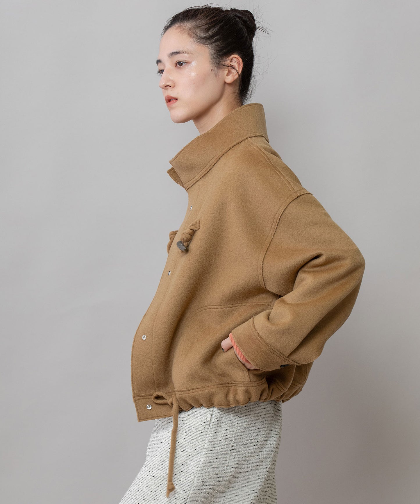 ウールダブルビーバーダッフルジャケット