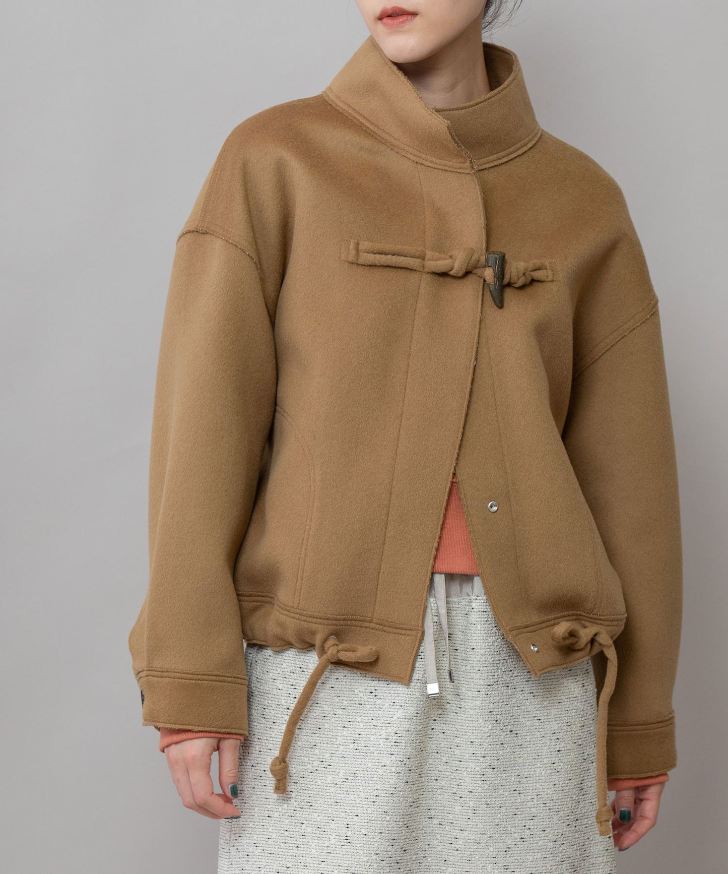 ウールダブルビーバーダッフルジャケット