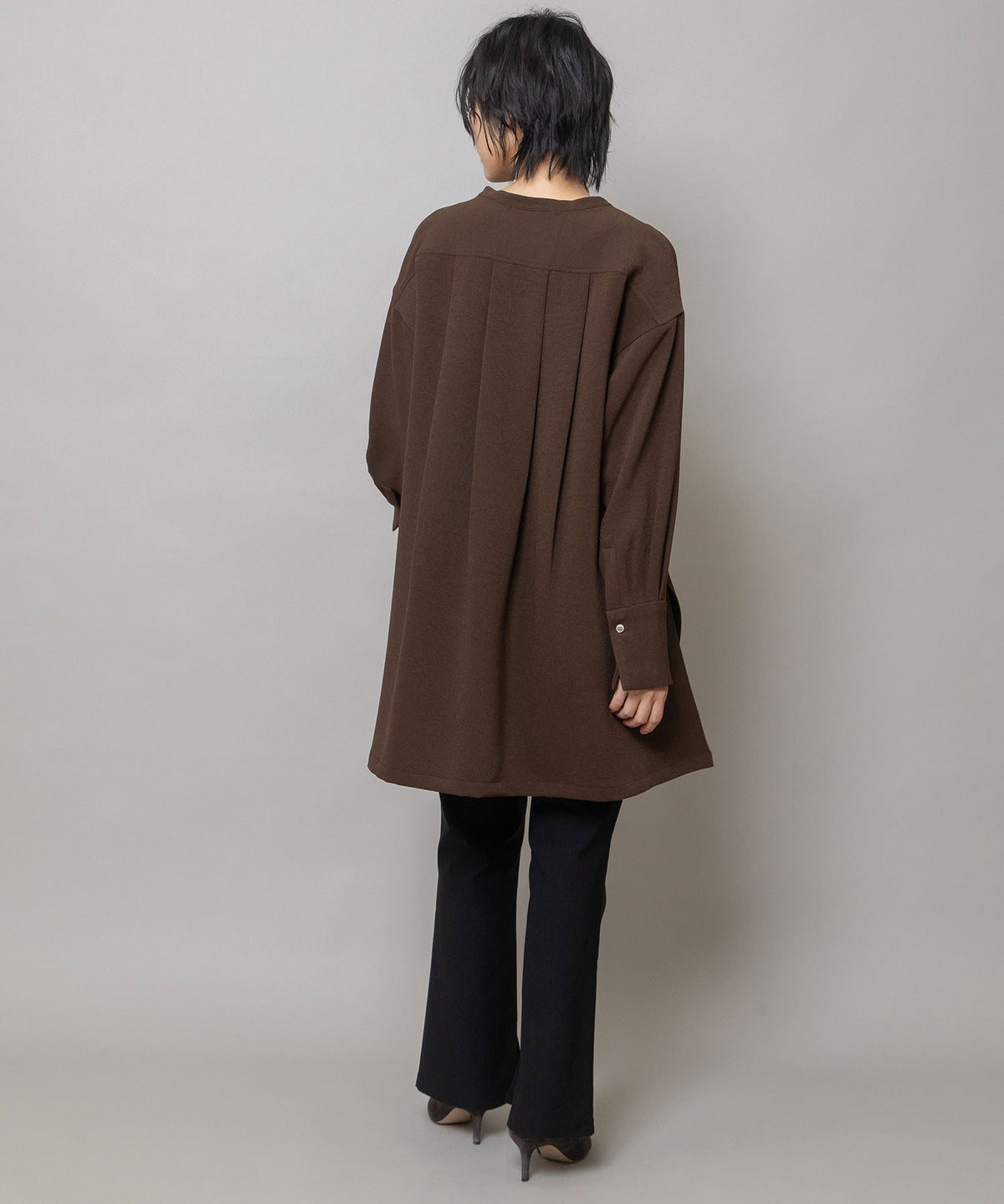 ヴィンテージダブルジョーゼットプルオーバーロングシャツ