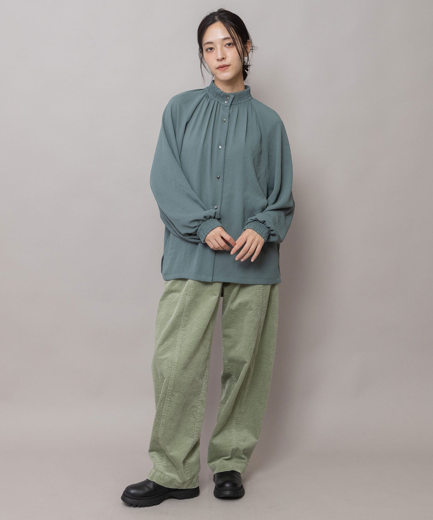 9ウェルソフトコーデュロイ バレルパンツ