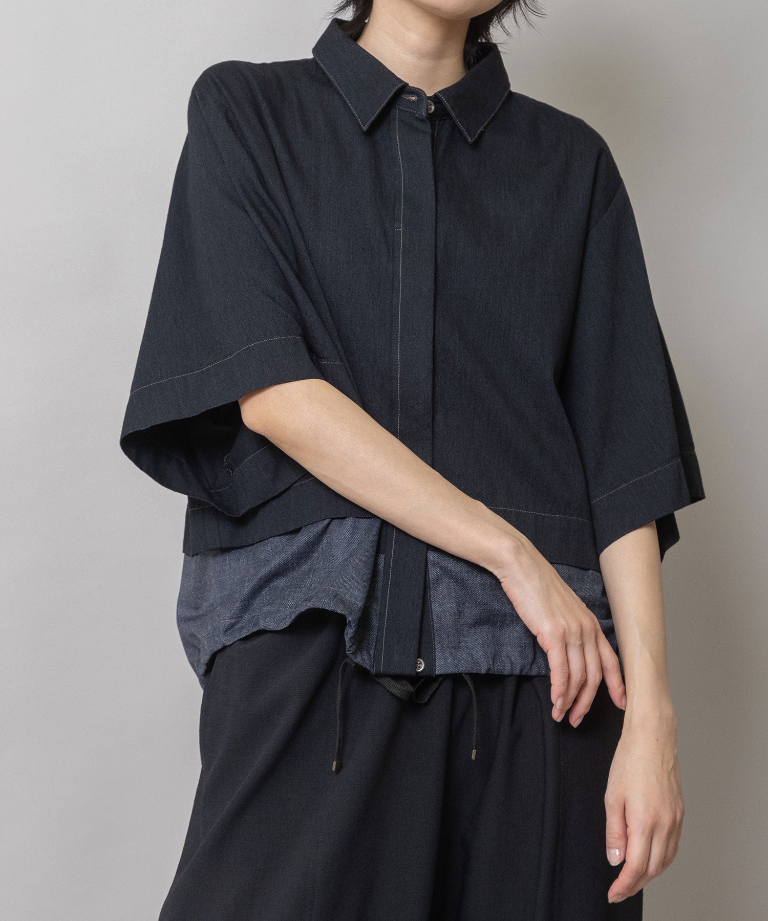 6ozスラブデニム×シアーデニムドッキングシャツ – Munich web shop
