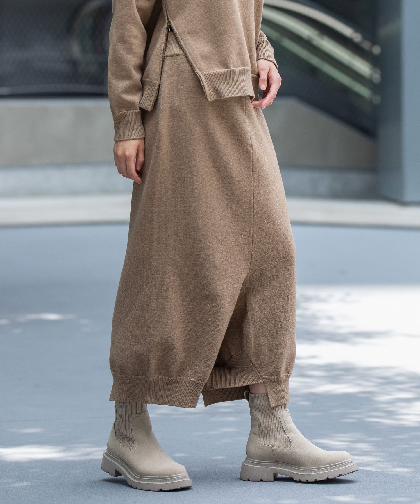 7GG天竺編みニットルーズパンツ