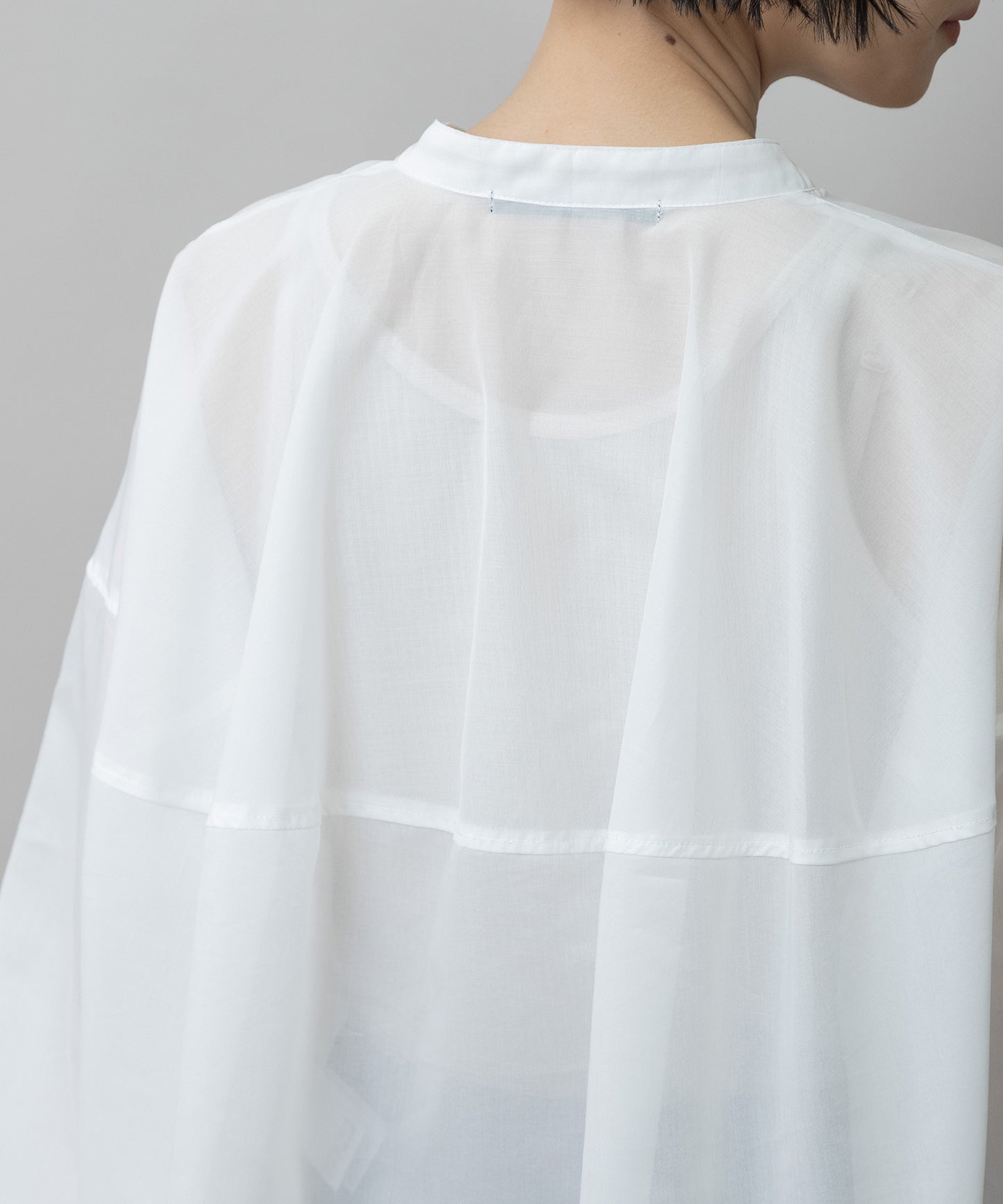 シアーボイル×ニットリブカフスシャツ