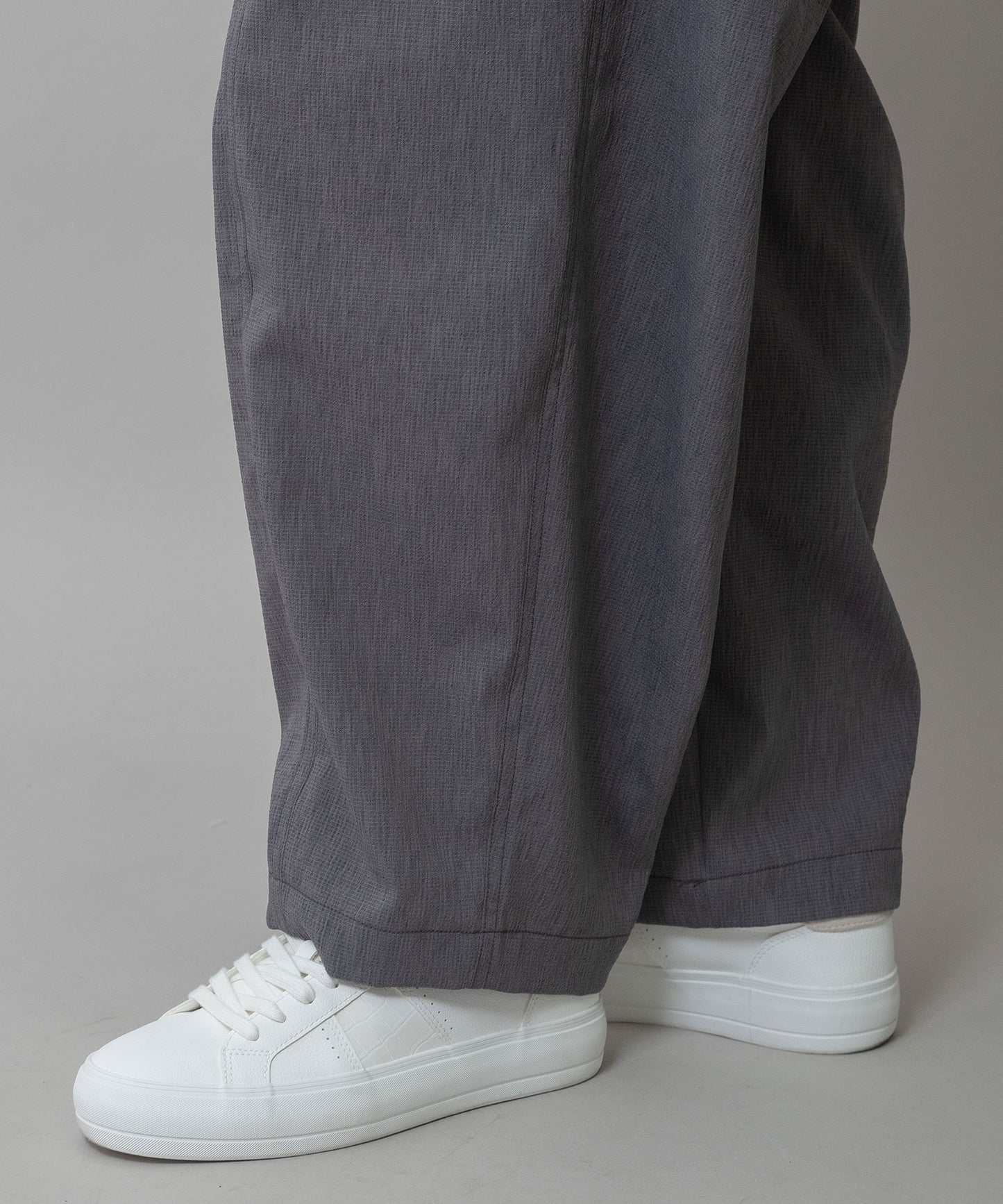 【UVカット】【防シワ】【ウォッシャブル】ストレッチサップバレルパンツ