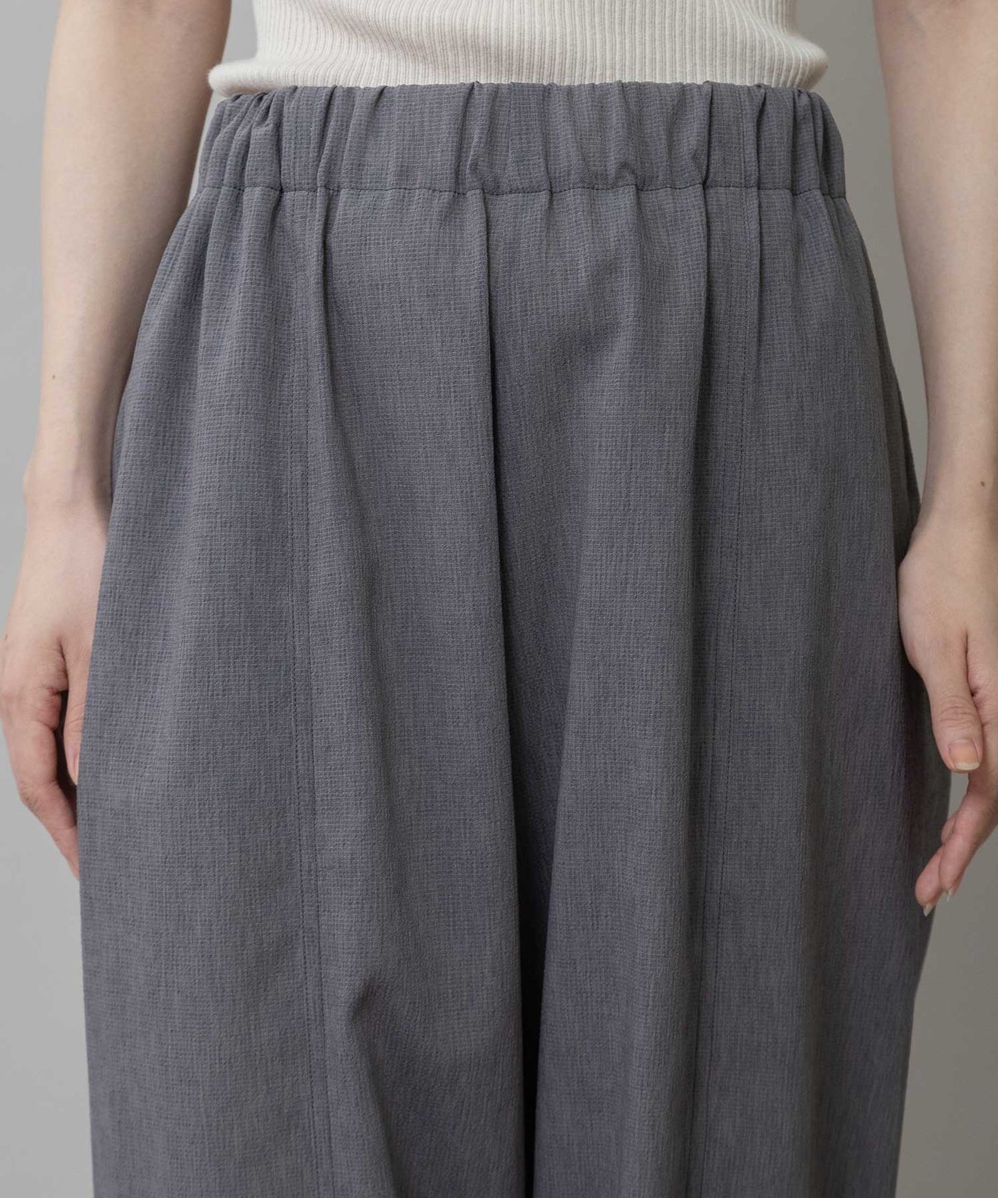 【UVカット】【防シワ】【ウォッシャブル】ストレッチサップバレルパンツ