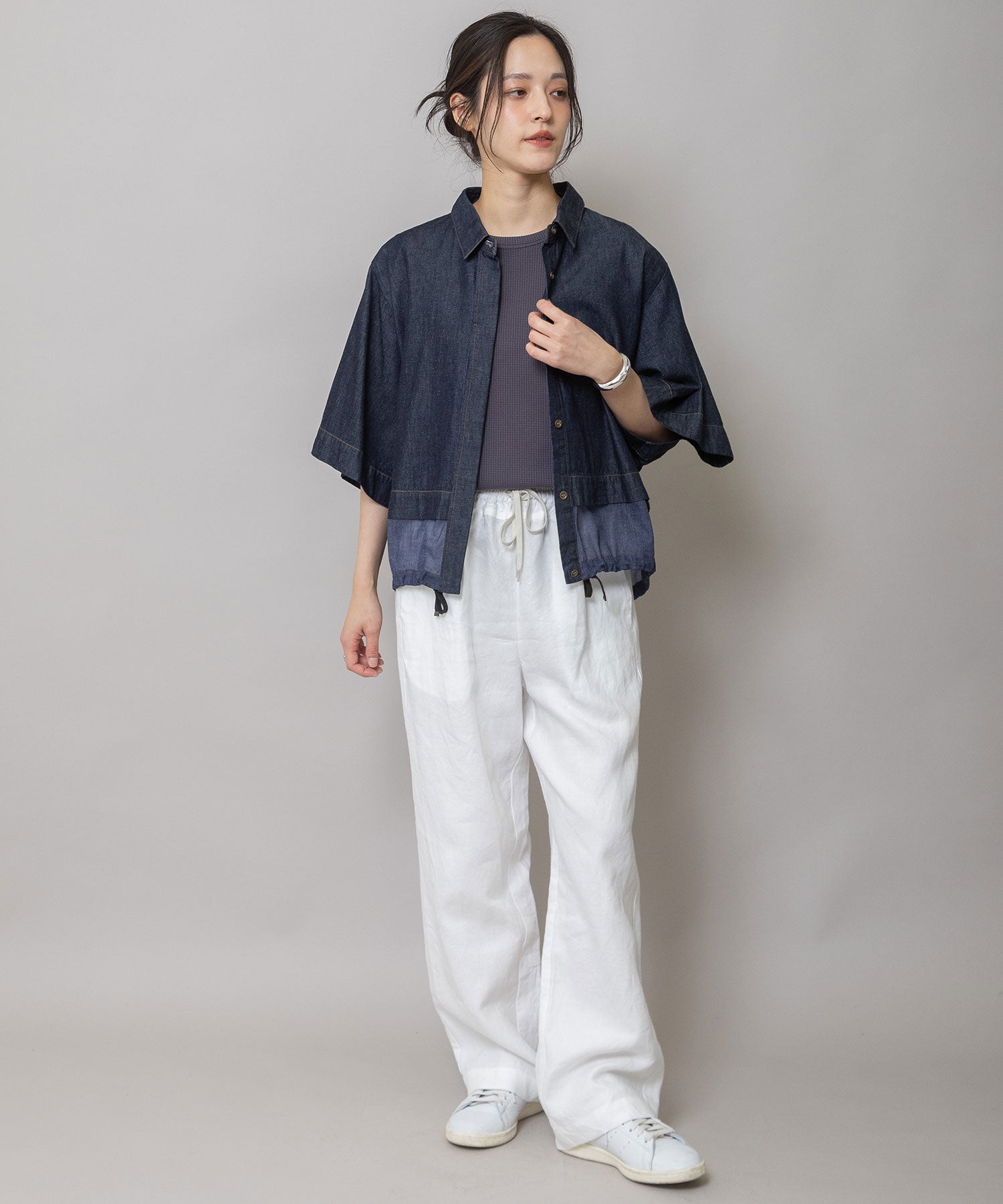 6ozスラブデニム×シアーデニムドッキングシャツ – Munich web shop