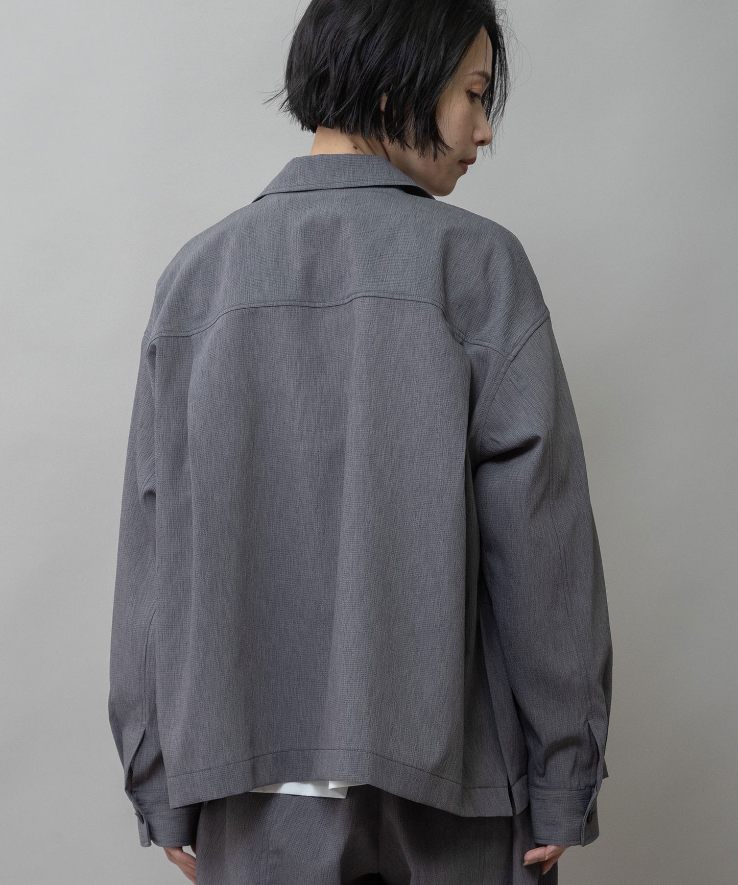 【UVカット】【防シワ】【ウォッシャブル】ストレッチサップジャケット