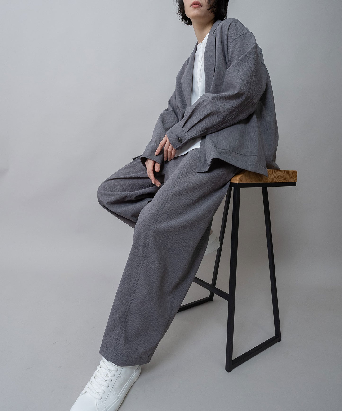 【UVカット】【防シワ】【ウォッシャブル】ストレッチサップジャケット