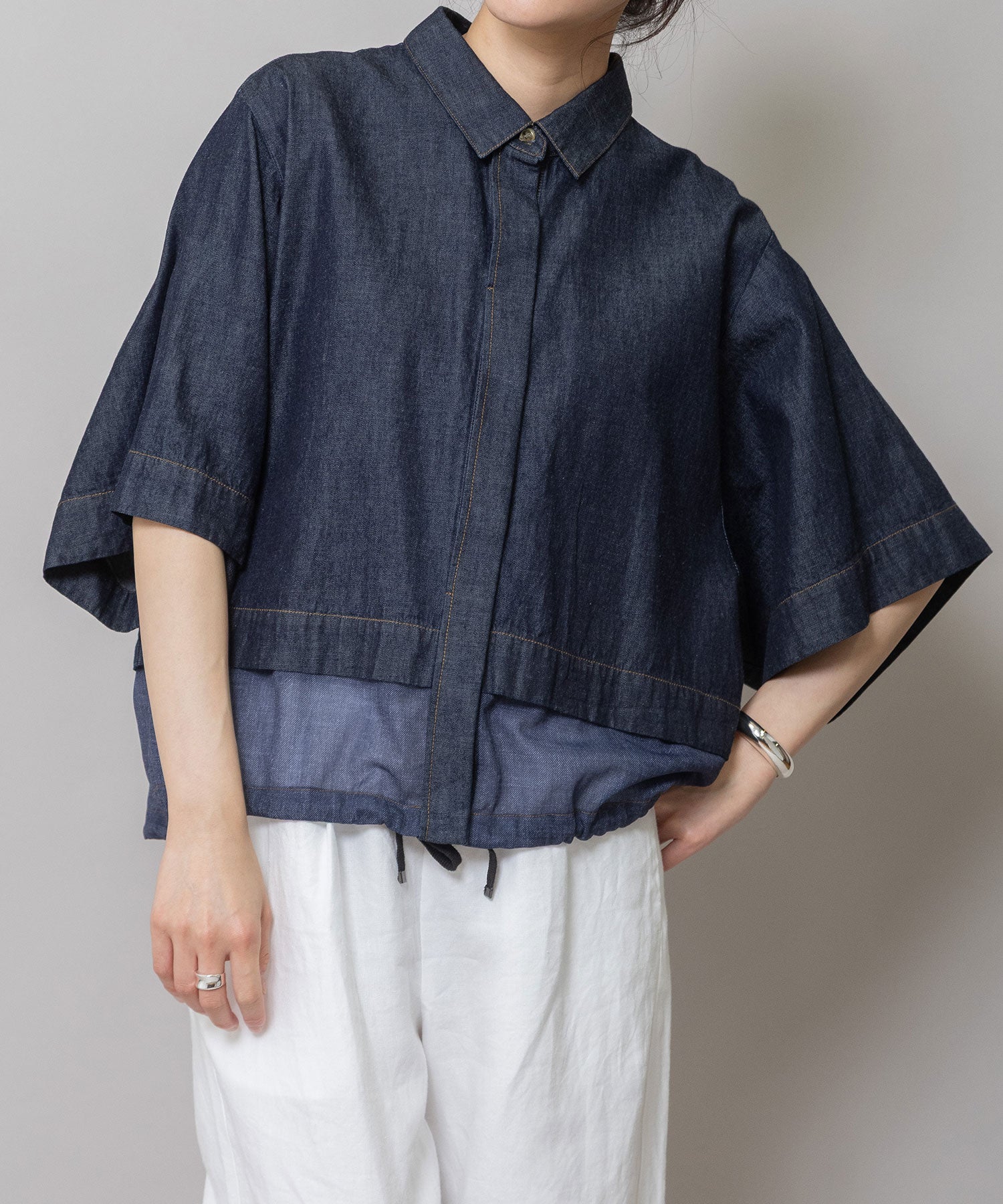 6ozスラブデニム×シアーデニムドッキングシャツ – Munich web shop