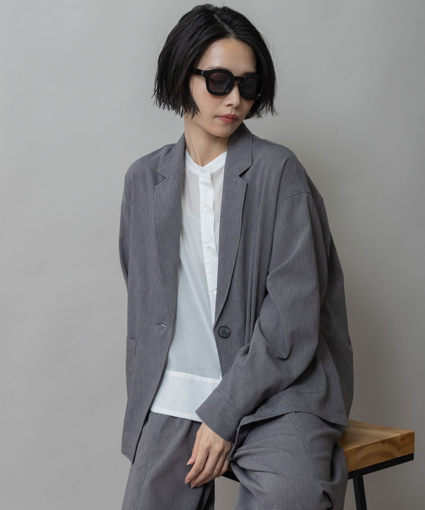 シックボストンフレームサングラス