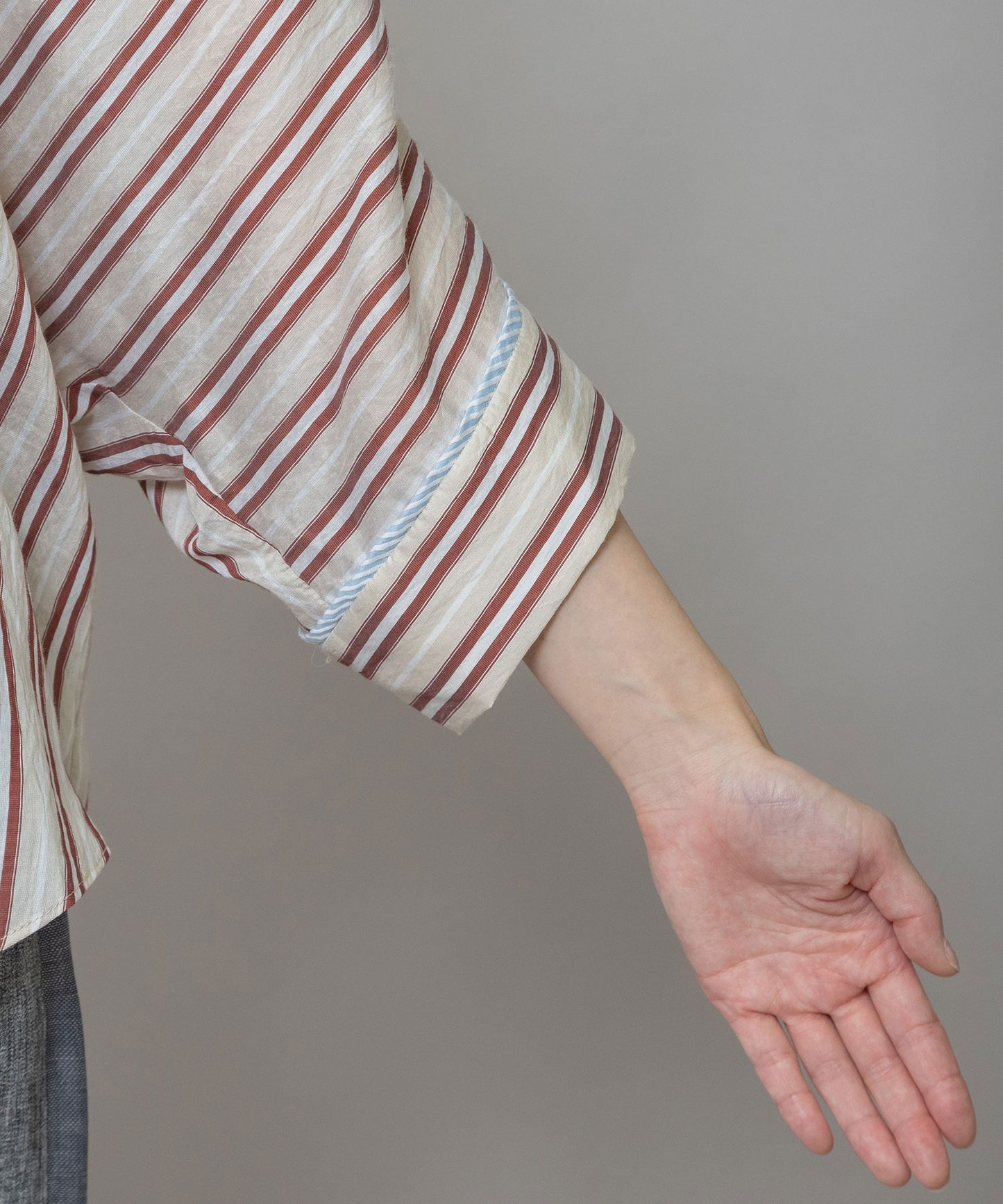 【Turkey】 ストライプハーフスリーブシャツ