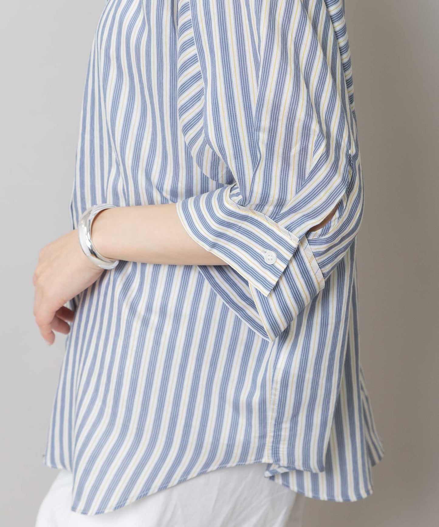 【Turkey】 ストライプハーフスリーブシャツ