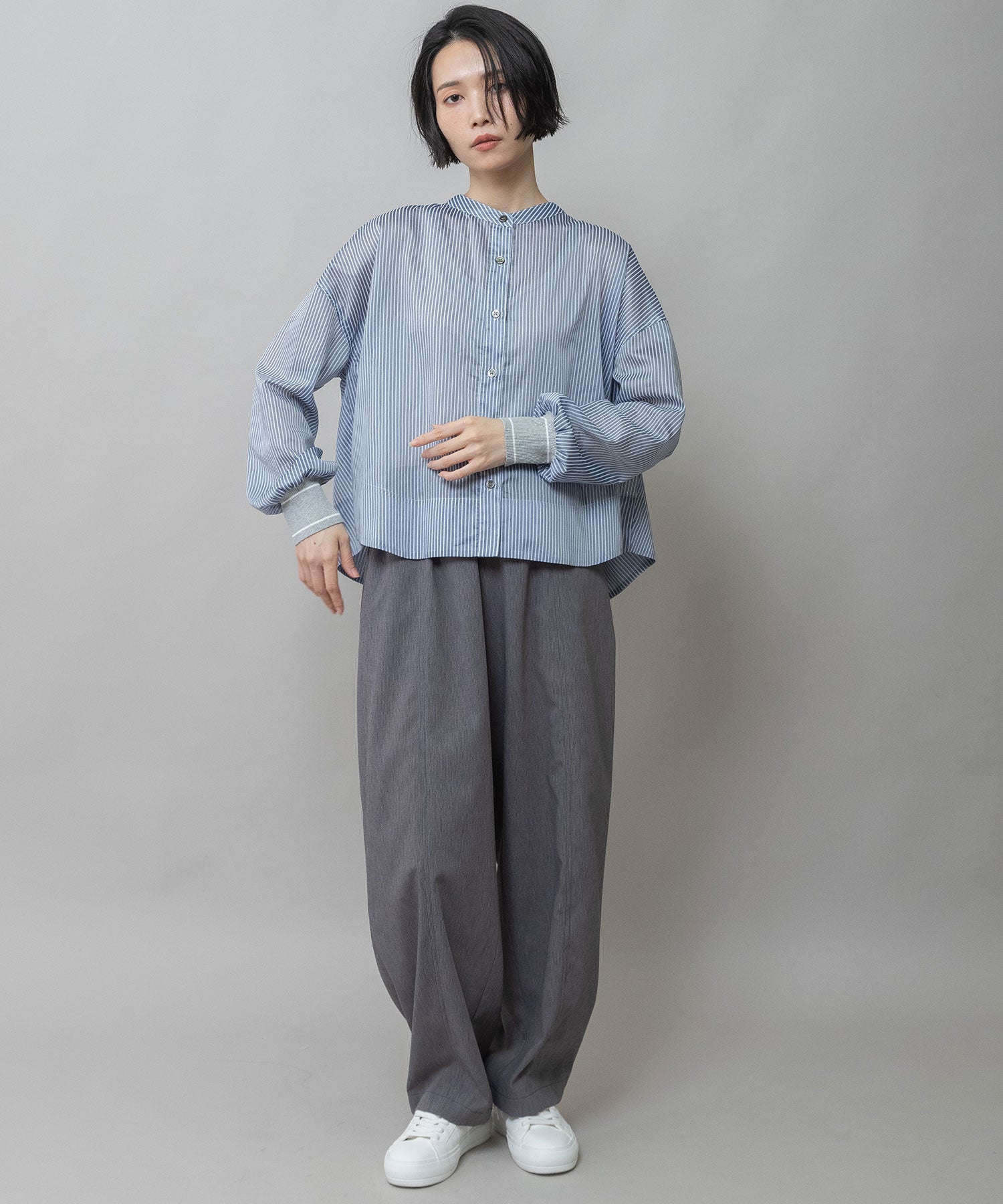 シアーボイル×ニットリブカフスシャツ – Munich web shop