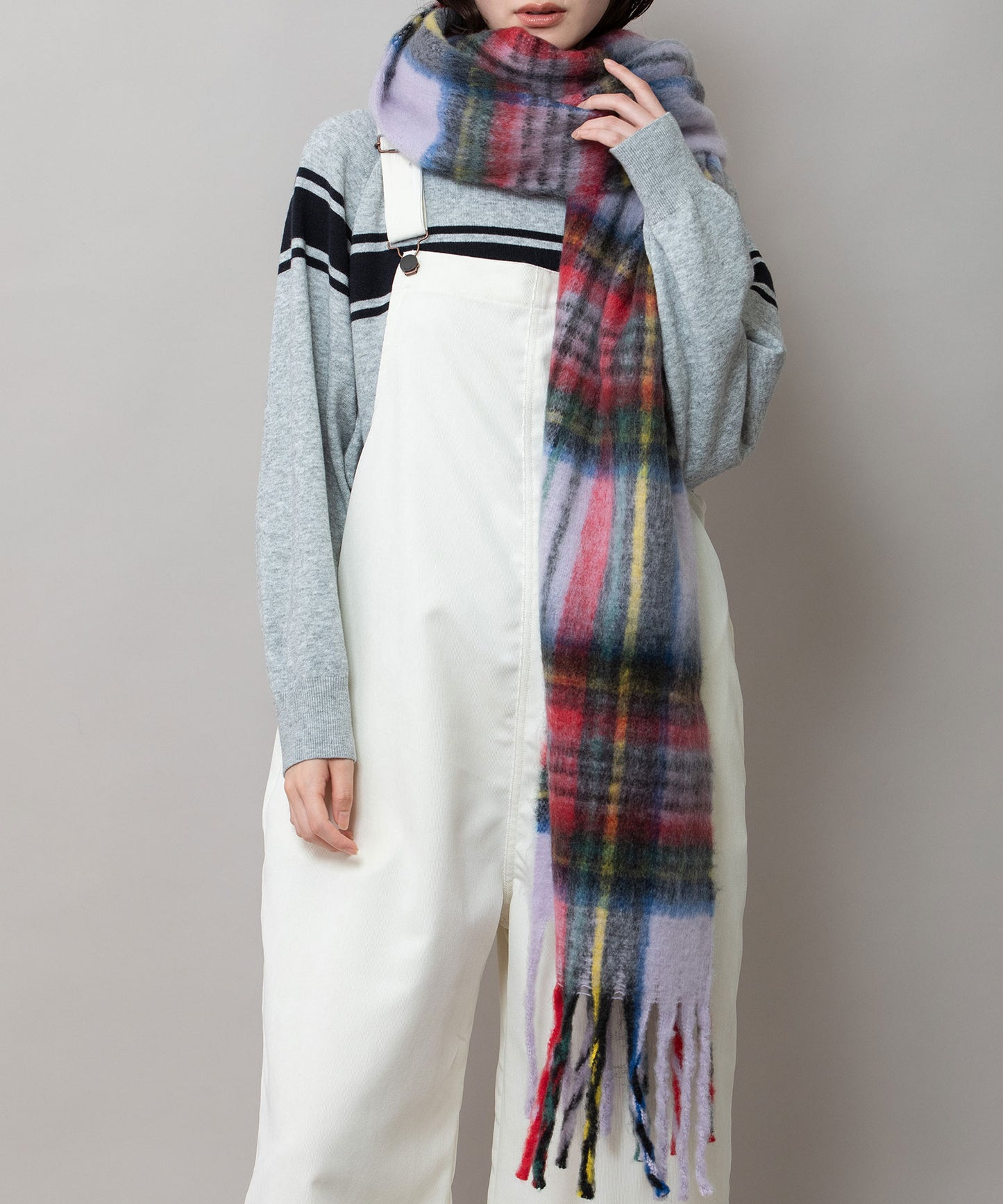 タータンチェックストール