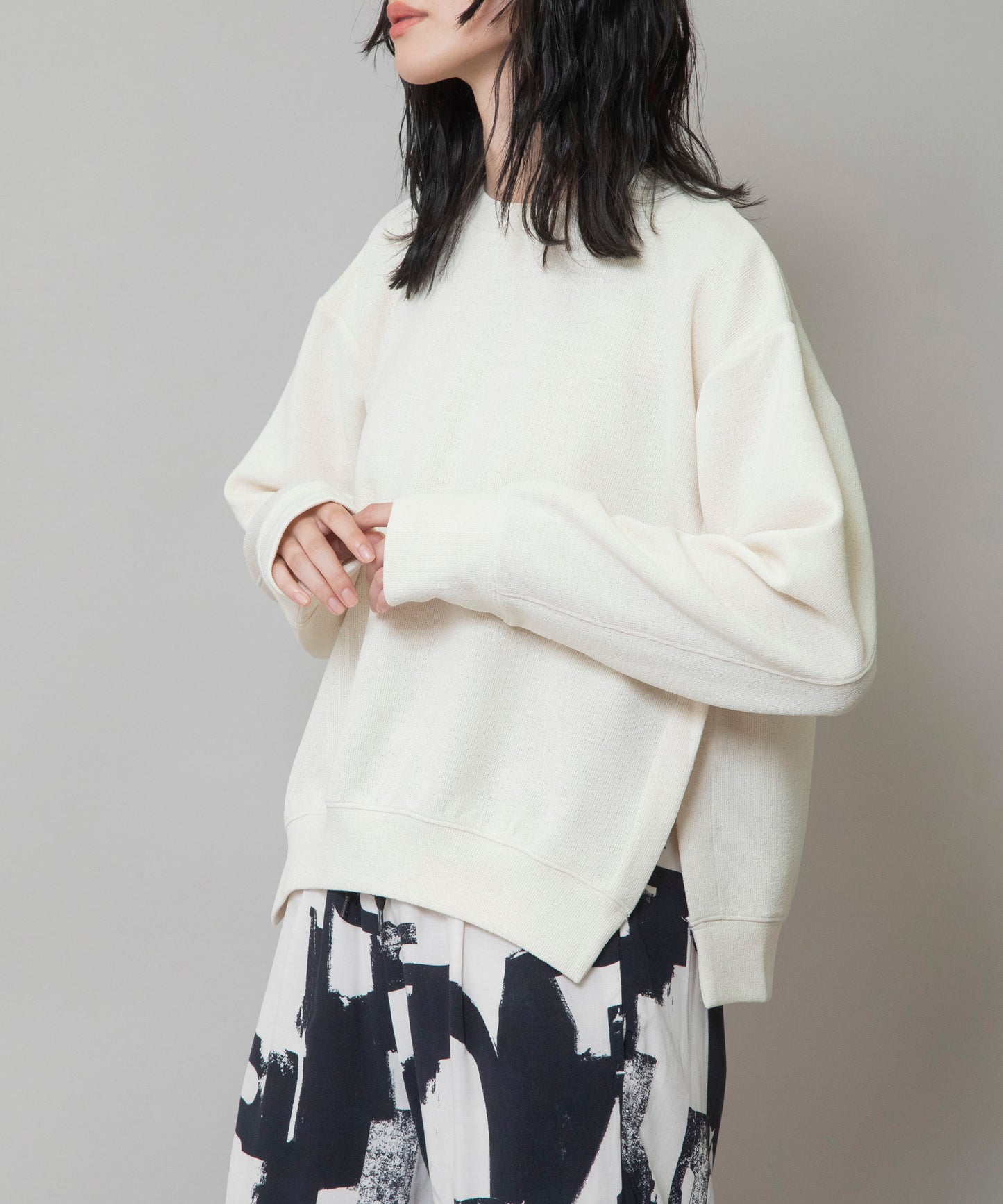 【先行販売】ダブルフェイスジャージプルオーバー