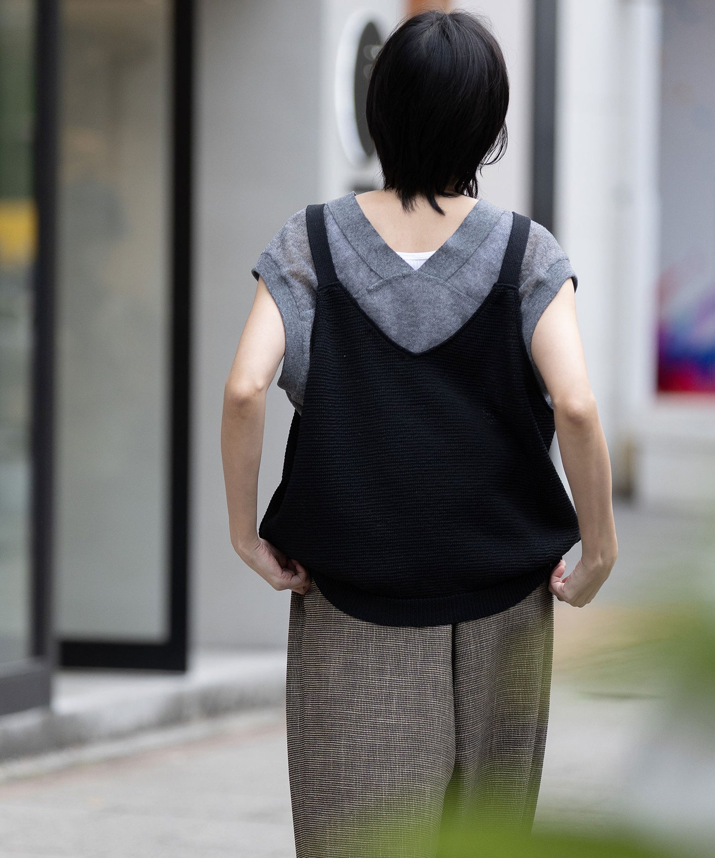 コットンニットビッグタンクトップ