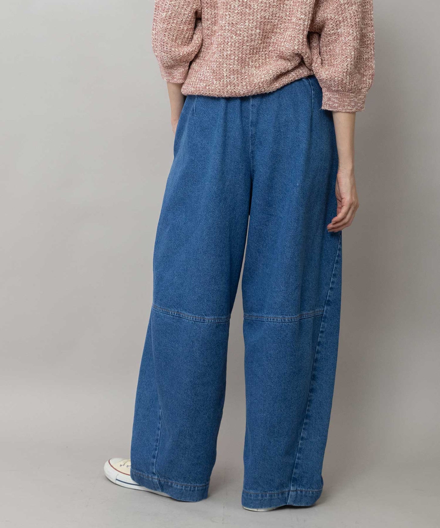 11ozオープンエンドデニム バレルパンツ