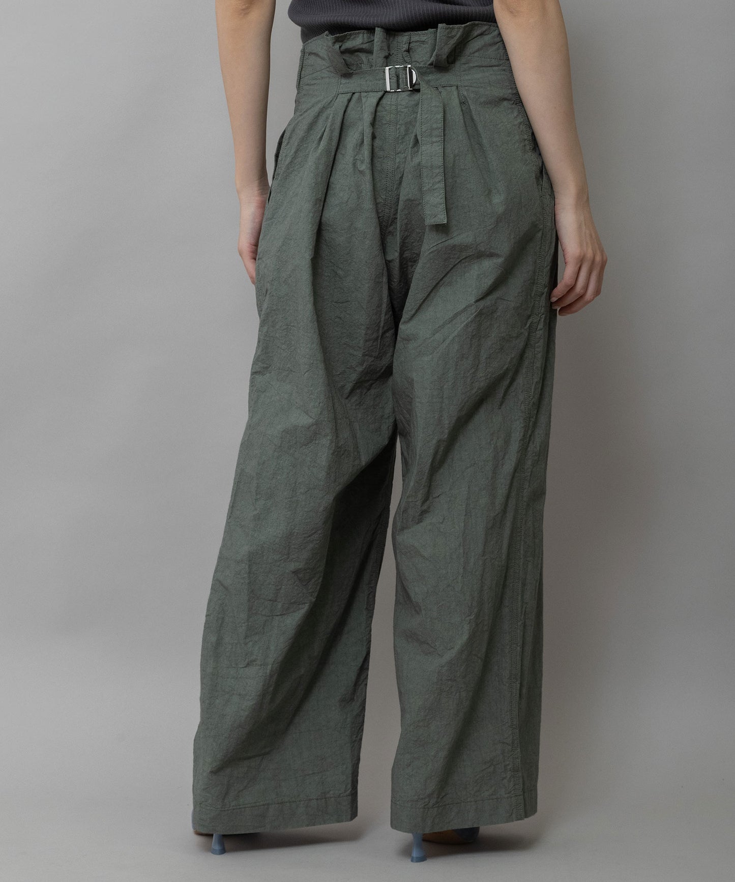 コットンリネンタイプライターベイカーパンツ