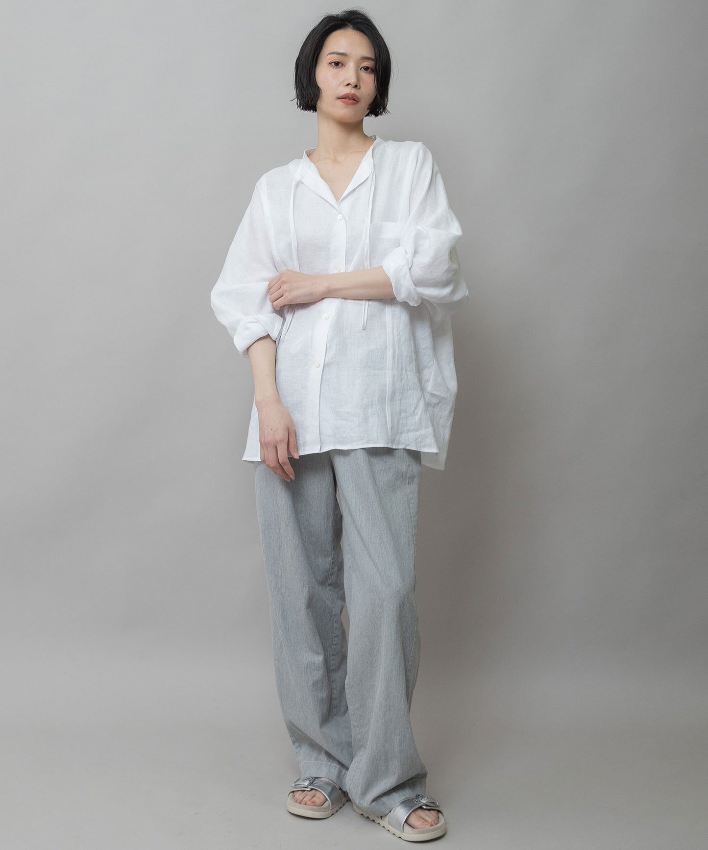 6ozスラブデニムイージーパンツ